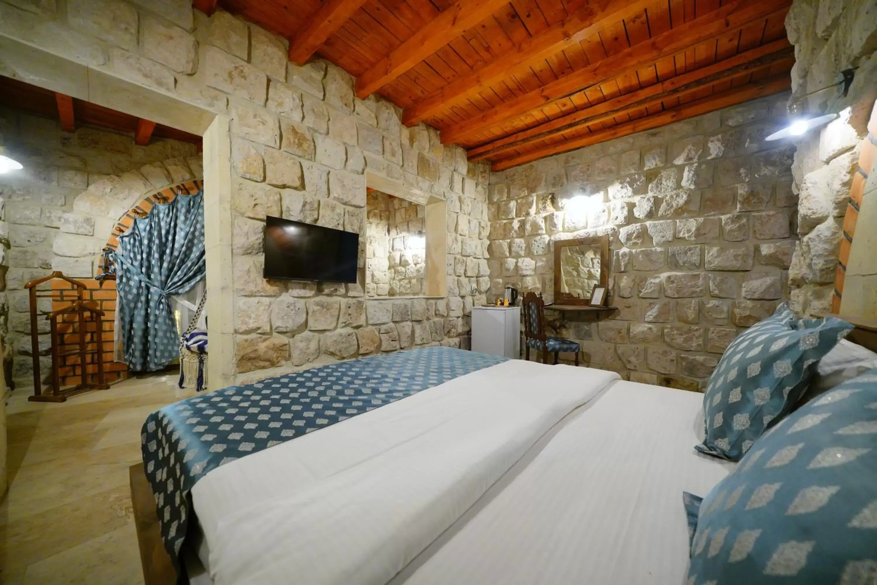 Bedroom, Bed in Cappadocia Nar Cave House & Hot Swimming Pool