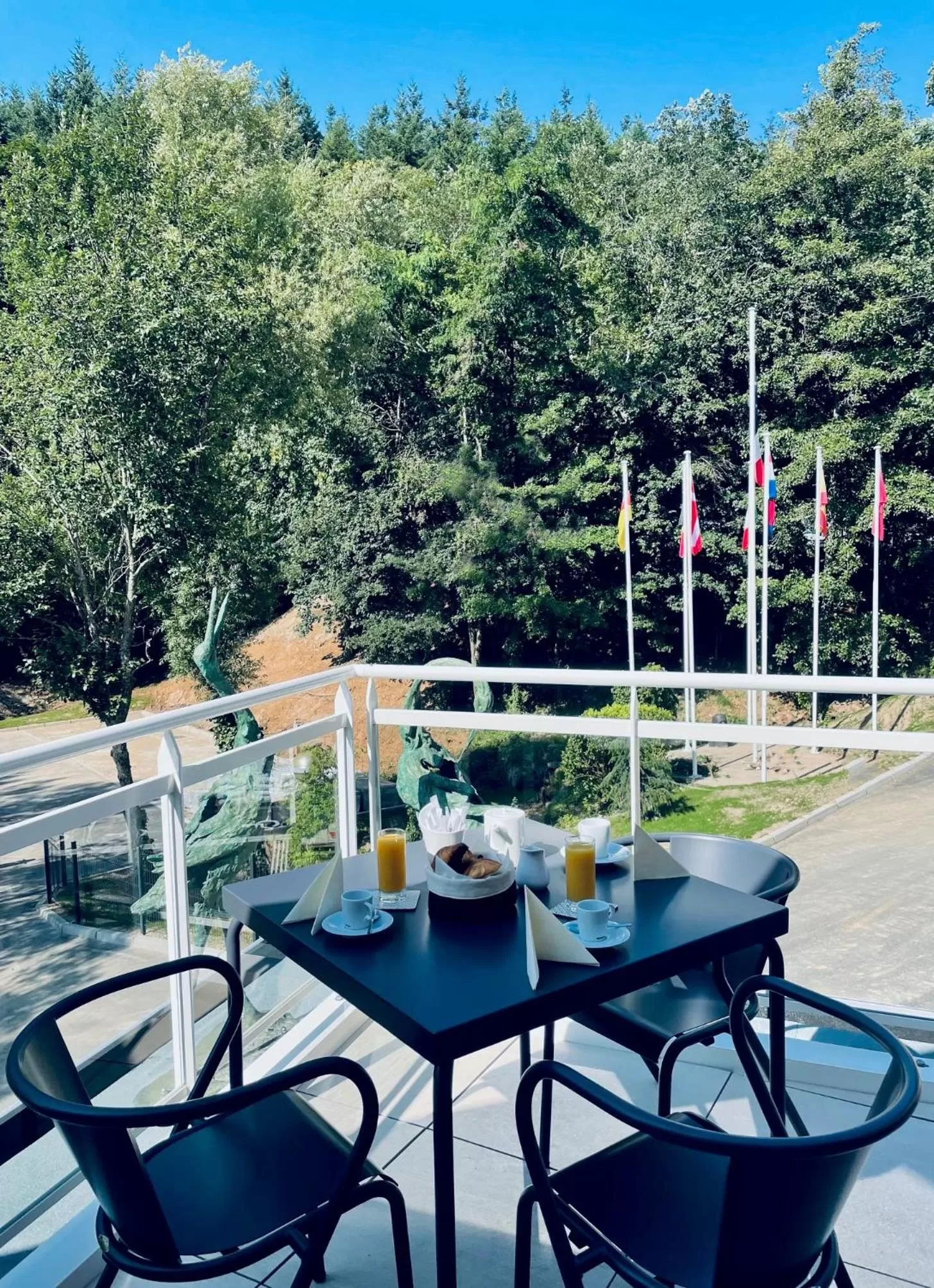 Balcony/Terrace in Hotel SPA Husseren Collections - Proche Colmar - Eguisheim