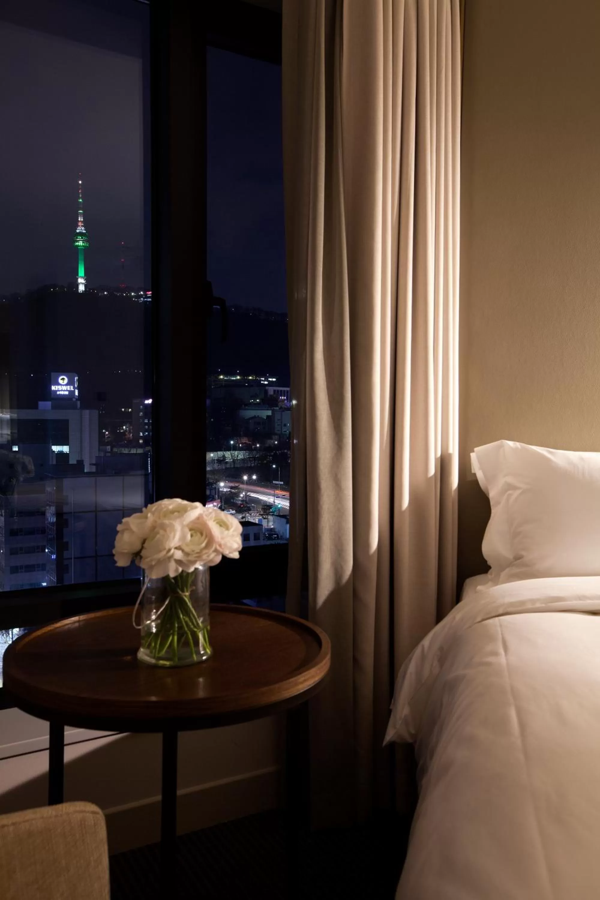 Decorative detail, Bed in G2 Hotel Myeongdong