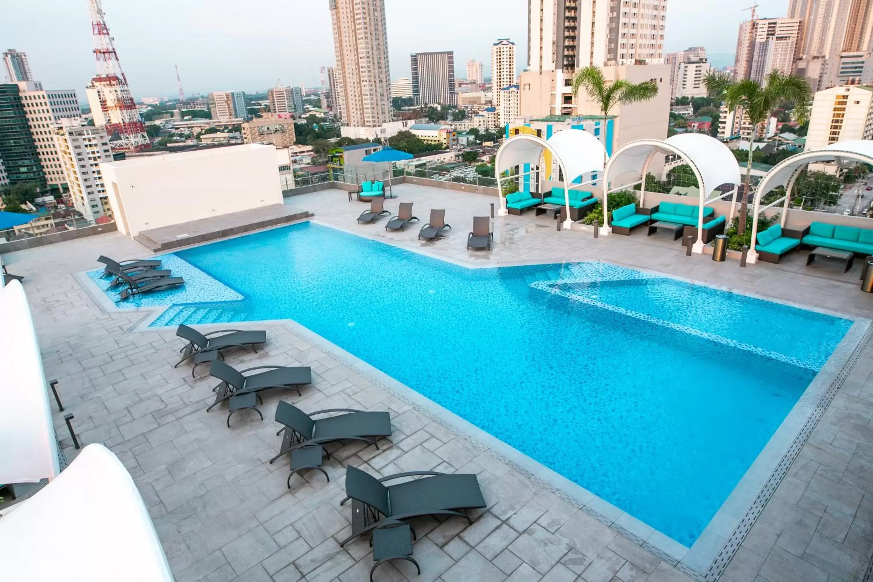 Bird's eye view, Pool View in Luxent Hotel