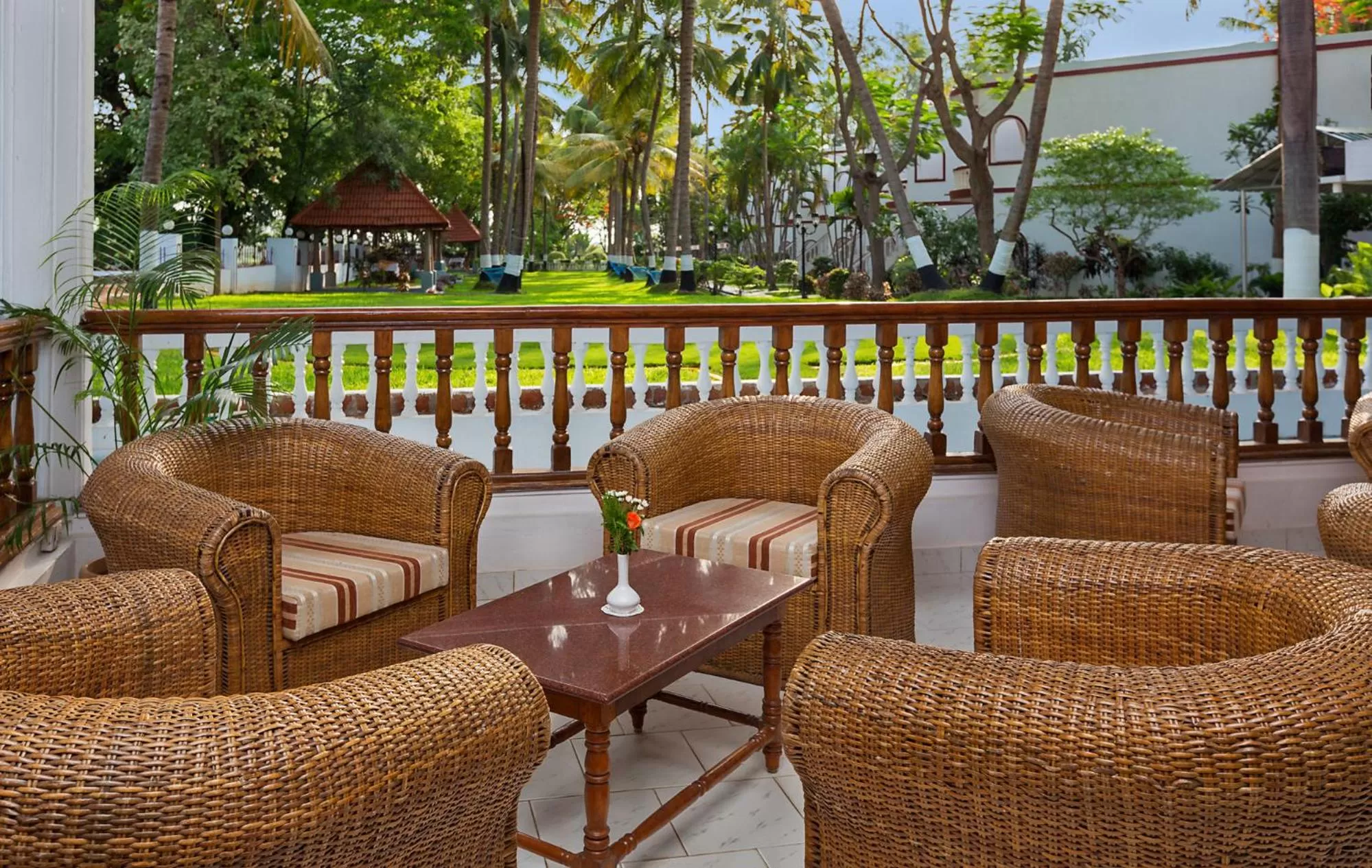 Garden, Balcony/Terrace in GReaT Trails Riverview Thanjavur By GRT Hotels