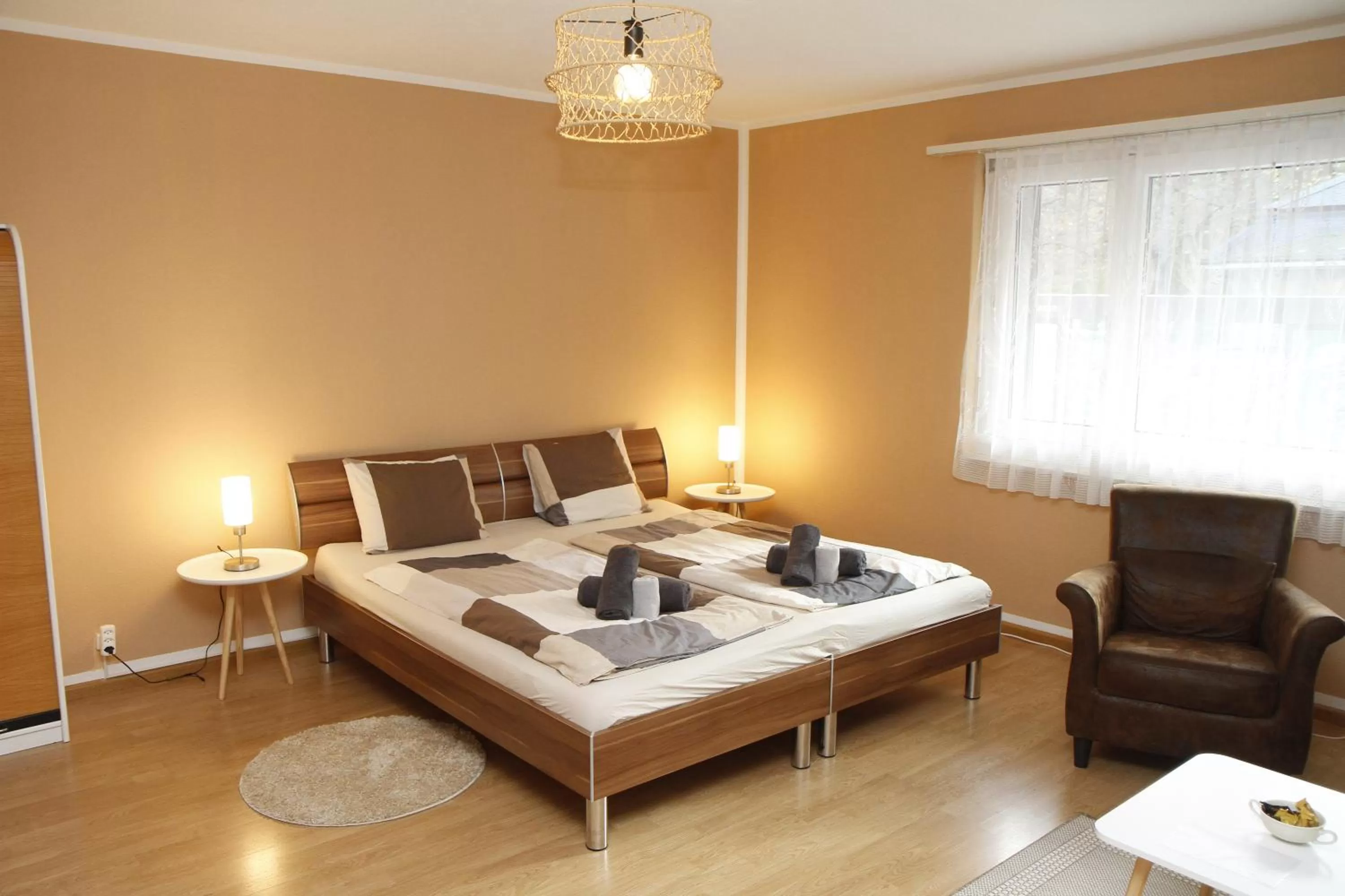 Property building, Bed in Pension Sunneschyn