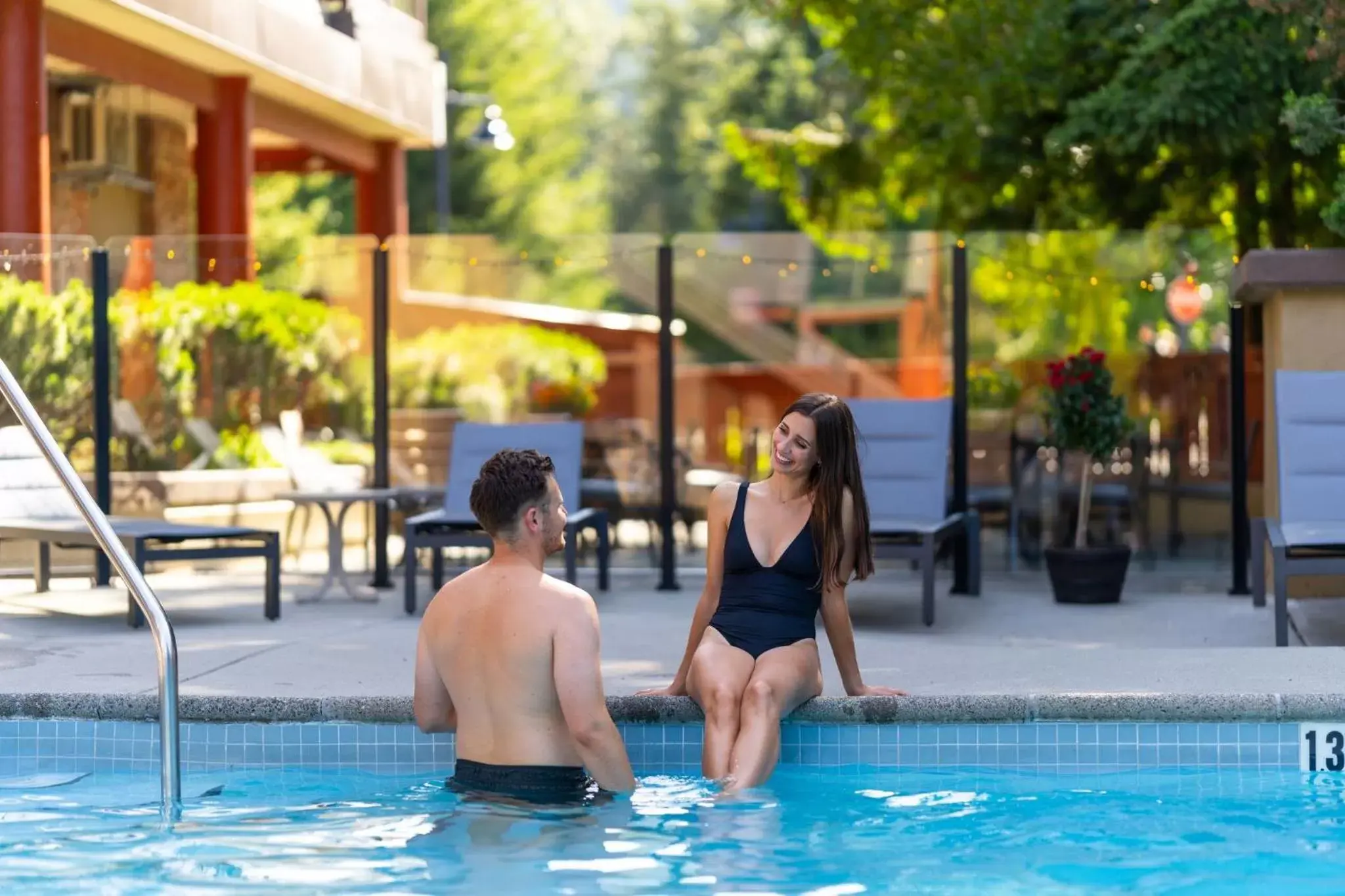 Pool view, Swimming Pool in Whistler Village Inn & Suites