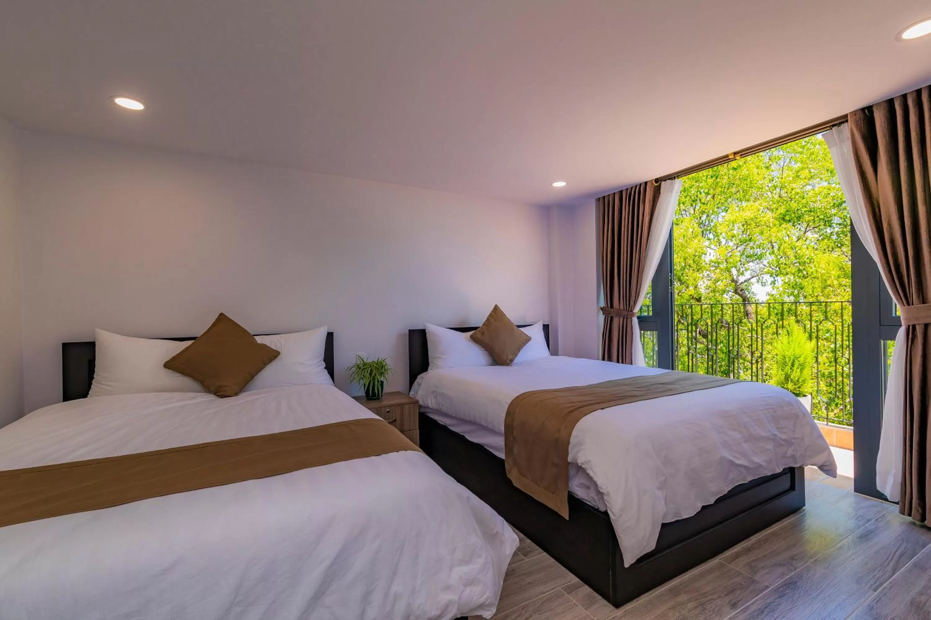 Bed in Khanh Uyen 3 Hotel