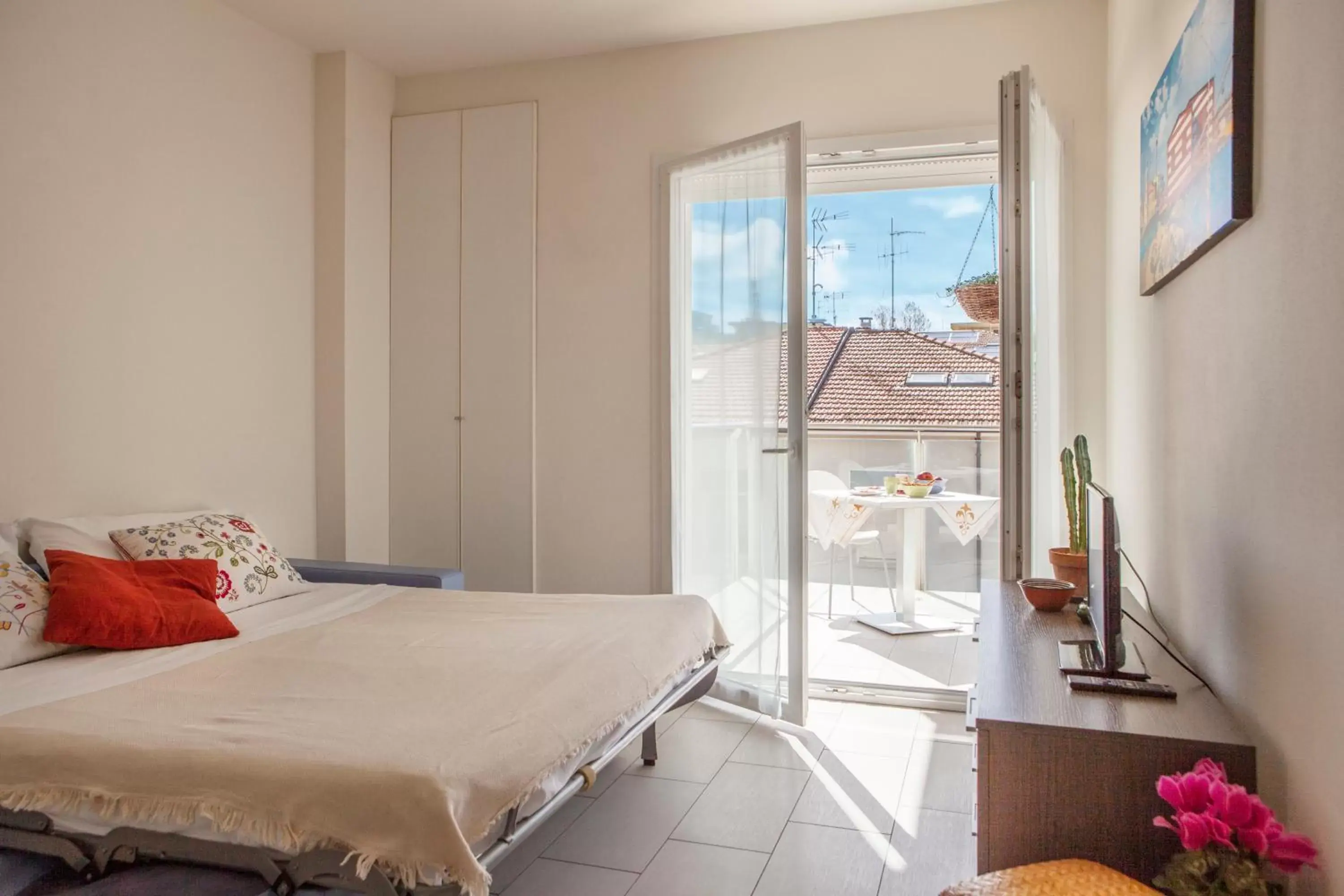 Balcony/Terrace, Bed in Residence Sunrise Cesenatico