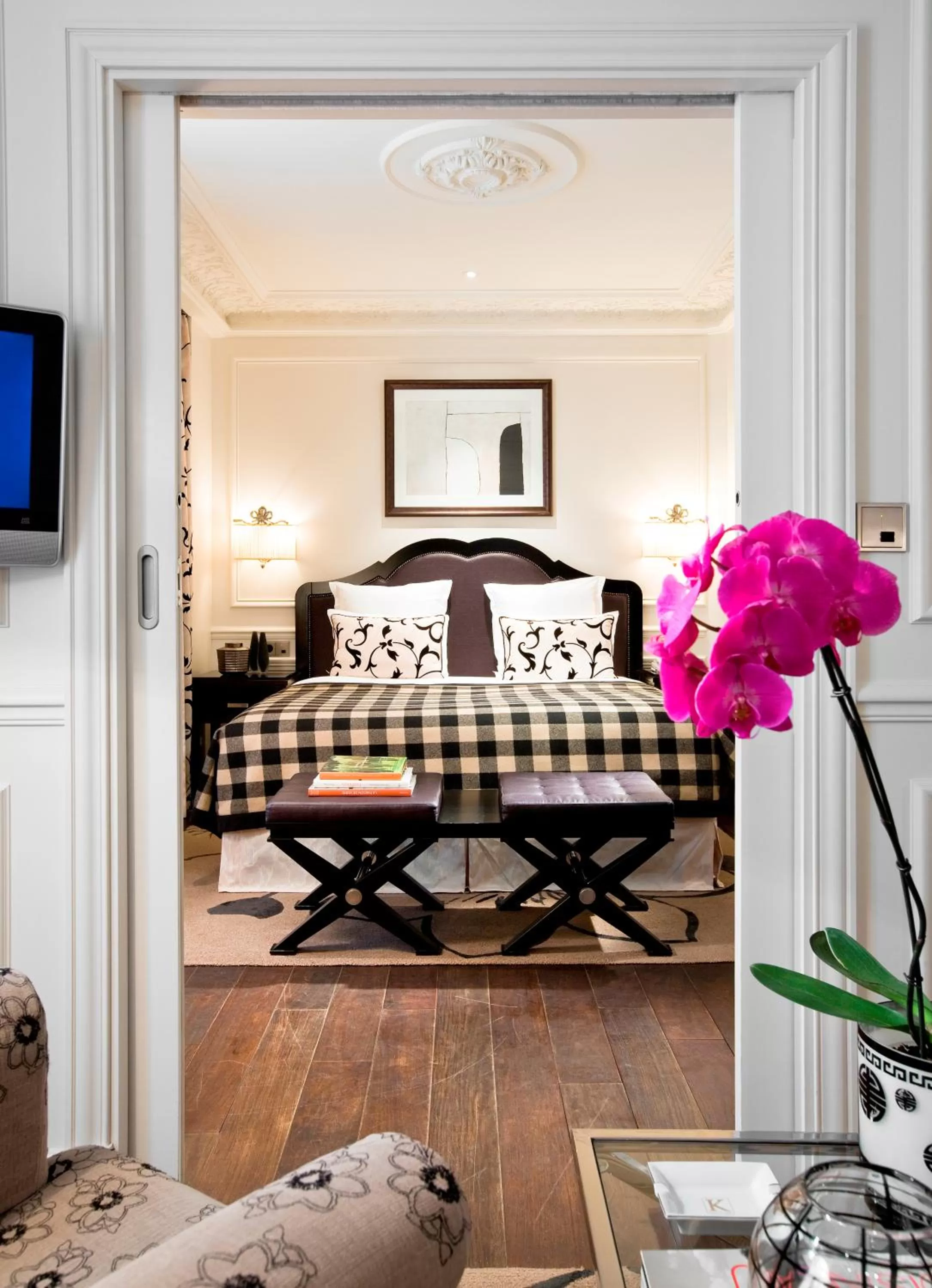 Bed in Hôtel Keppler