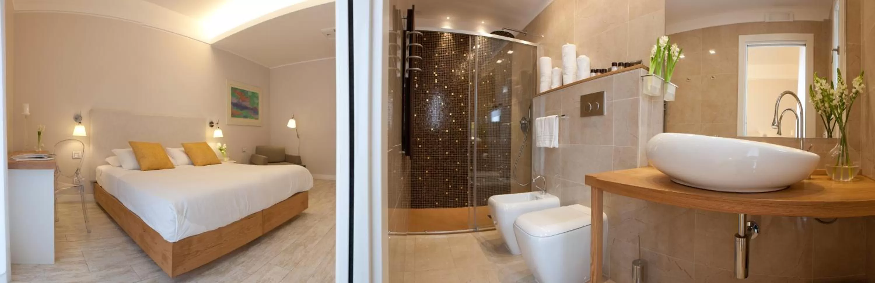 Photo of the whole room, Bed in Best Season