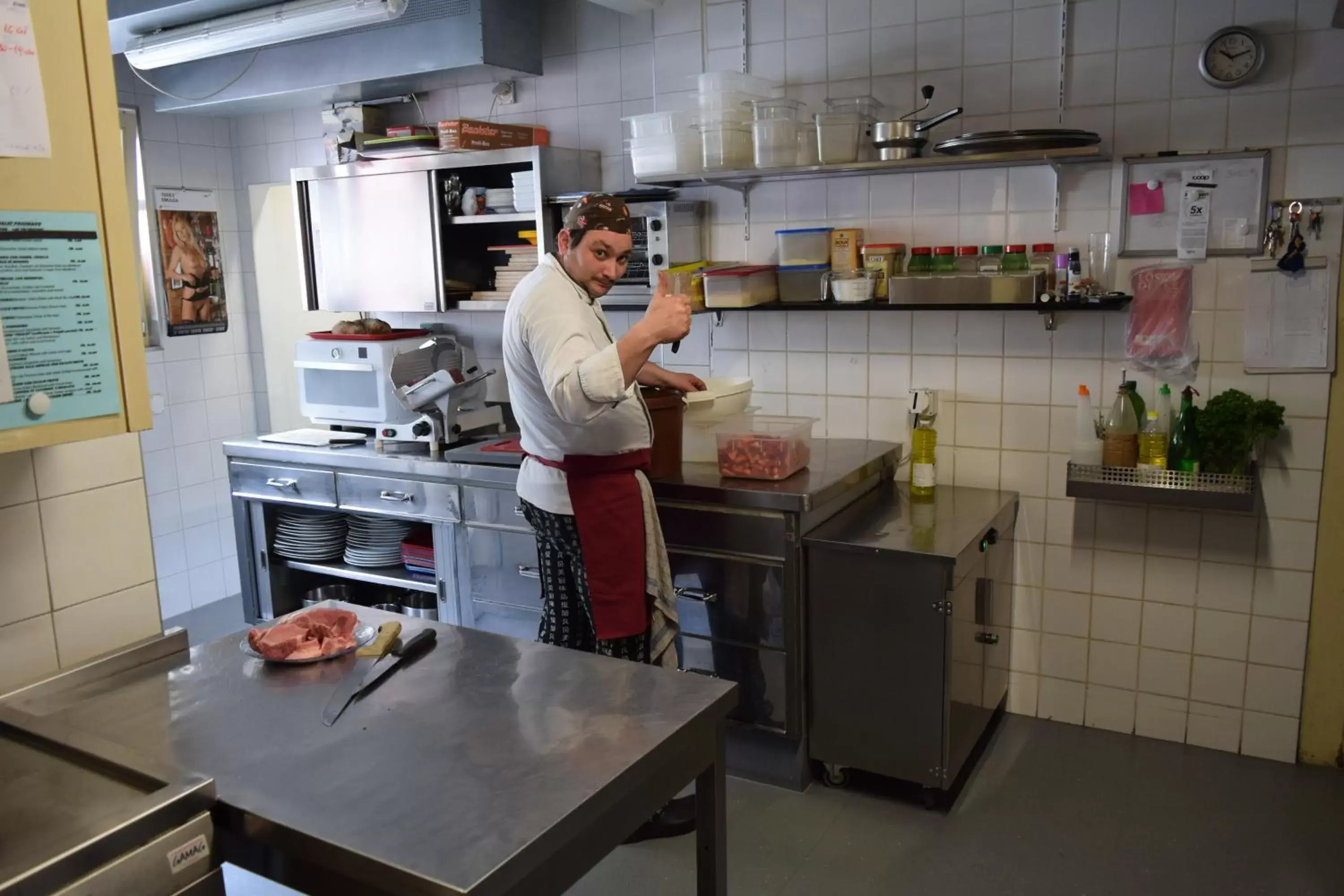 Staff, Kitchen/Kitchenette in Ristorante Pensione Chalet Stazione