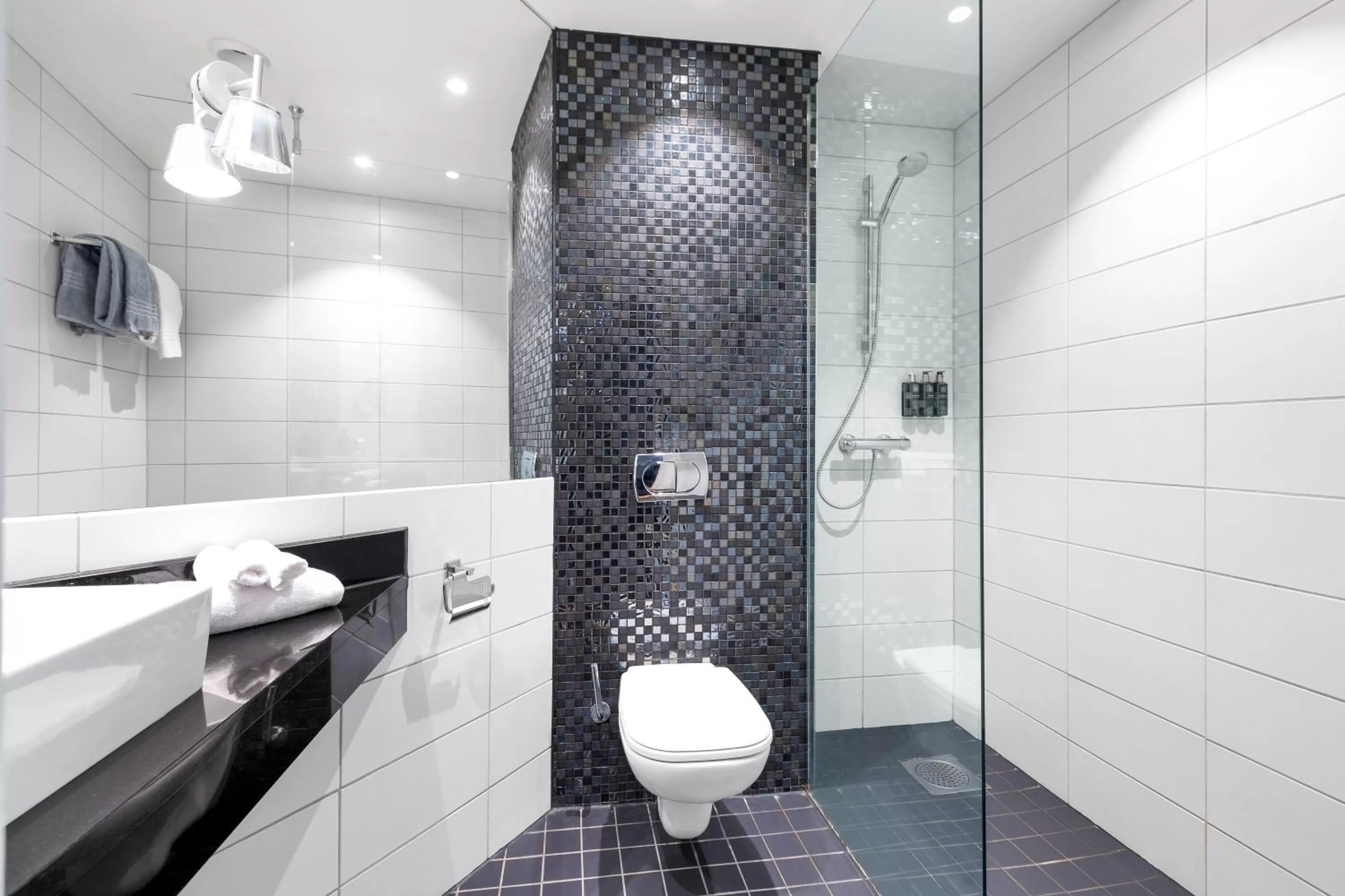 Shower in Clarion Hotel Ernst