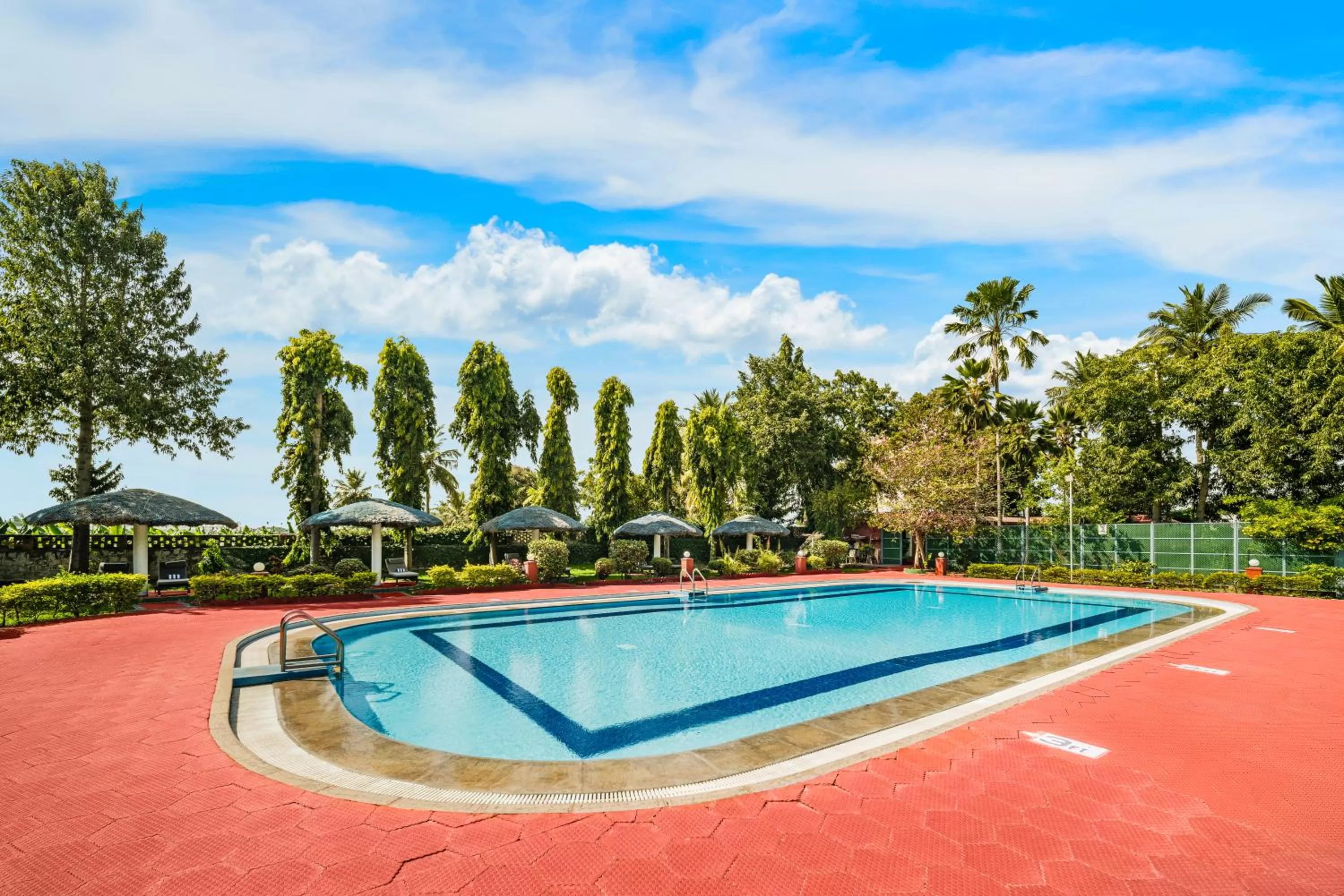 Pool view, Swimming Pool in GReaT Trails Riverview Thanjavur By GRT Hotels