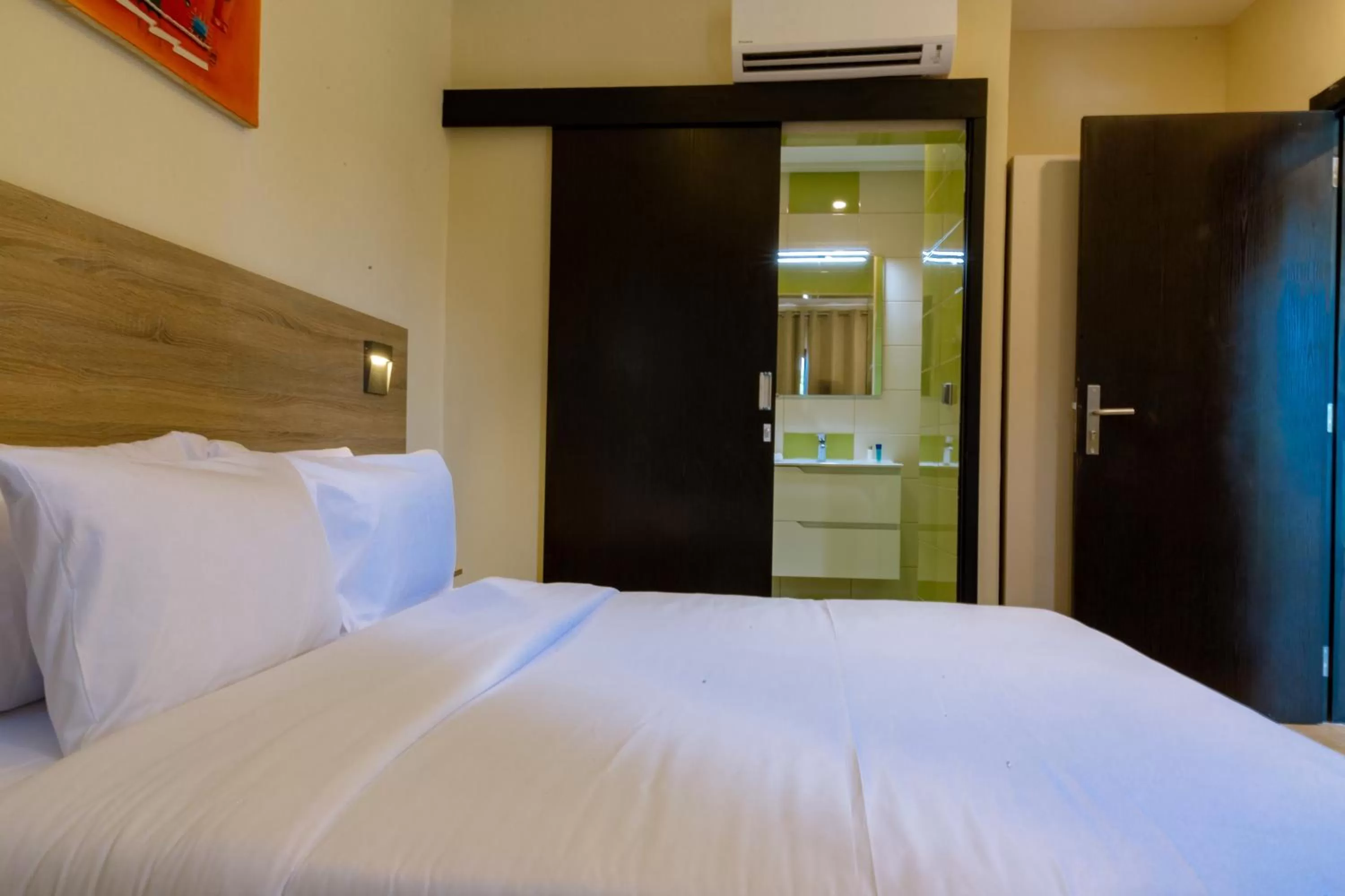 Bed in Silver Moon Hotel