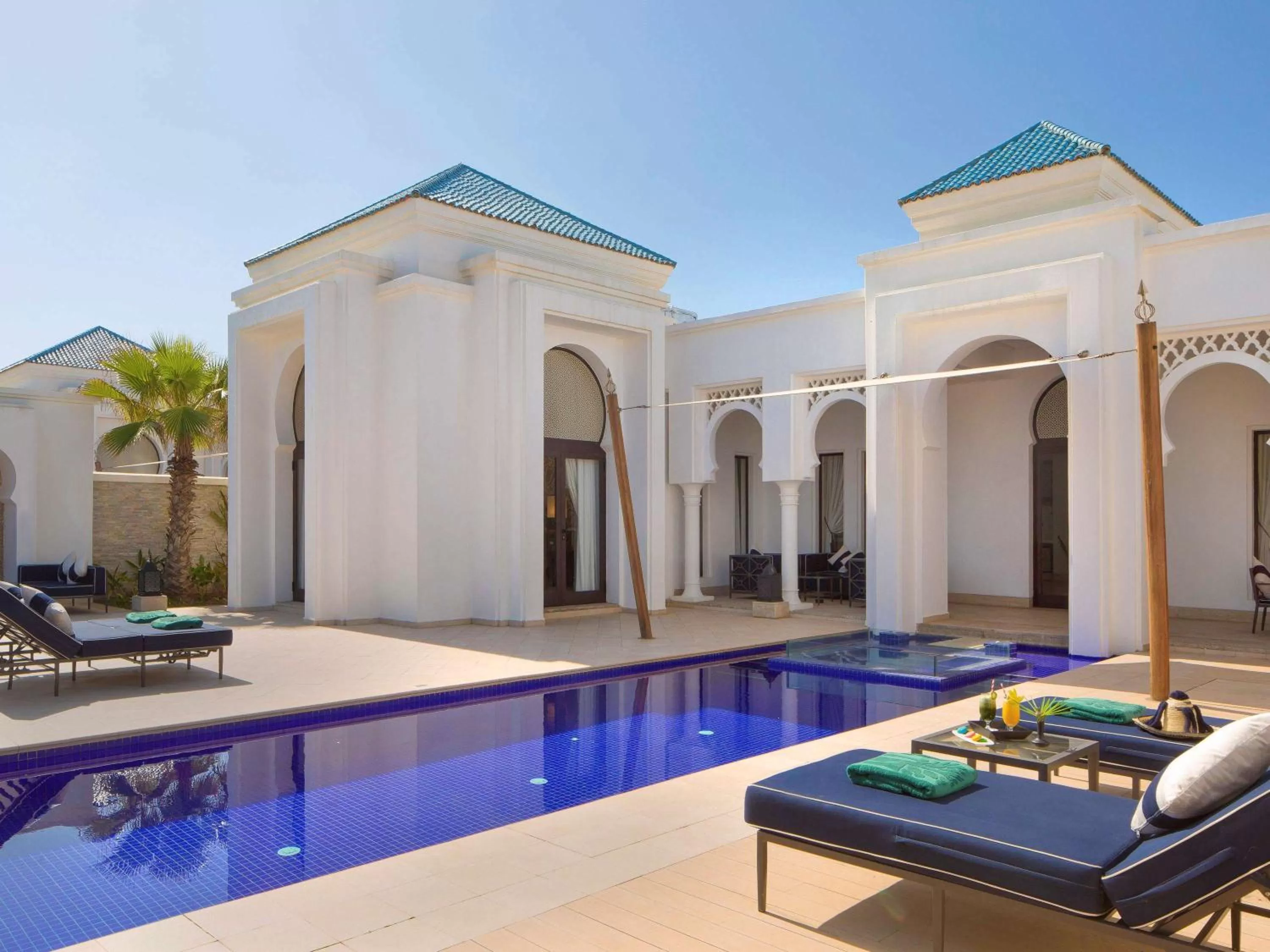 Pool view in Banyan Tree Tamouda Bay