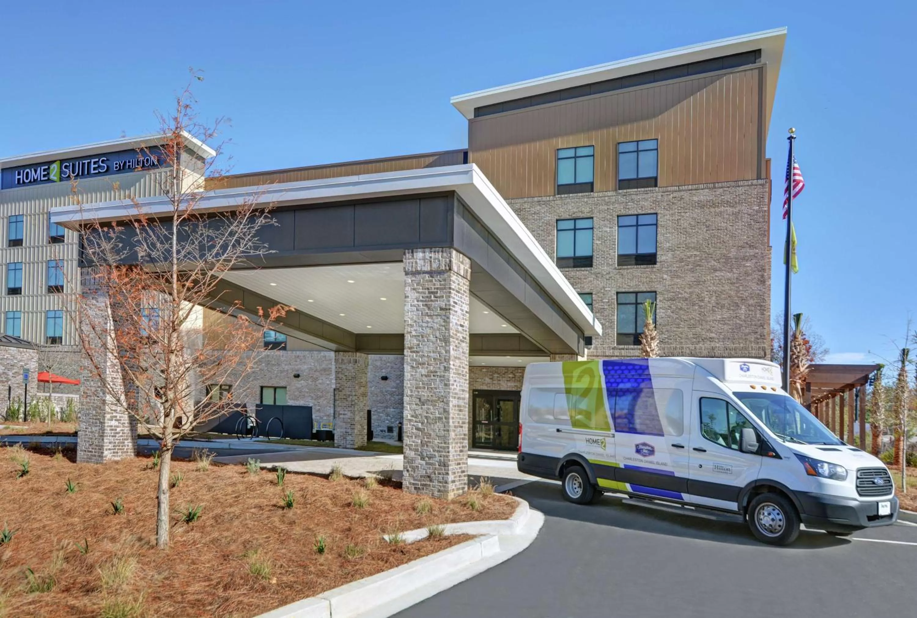 Property building in Home2 Suites By Hilton Charleston Daniel Island, Sc