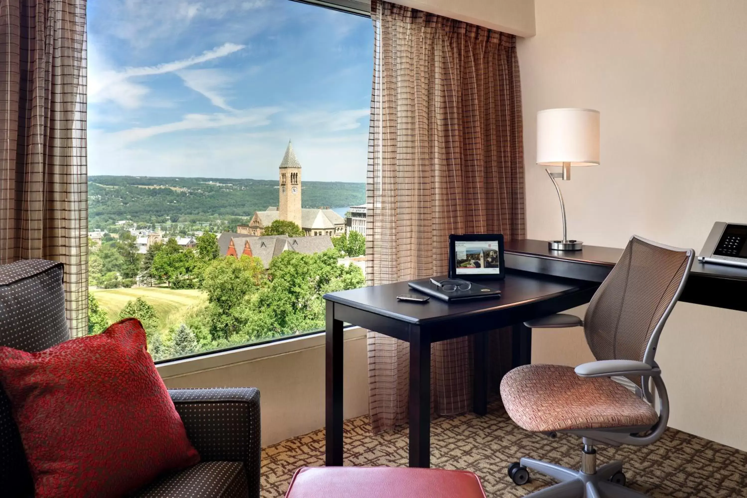 Day, Seating Area in The Statler Hotel at Cornell University