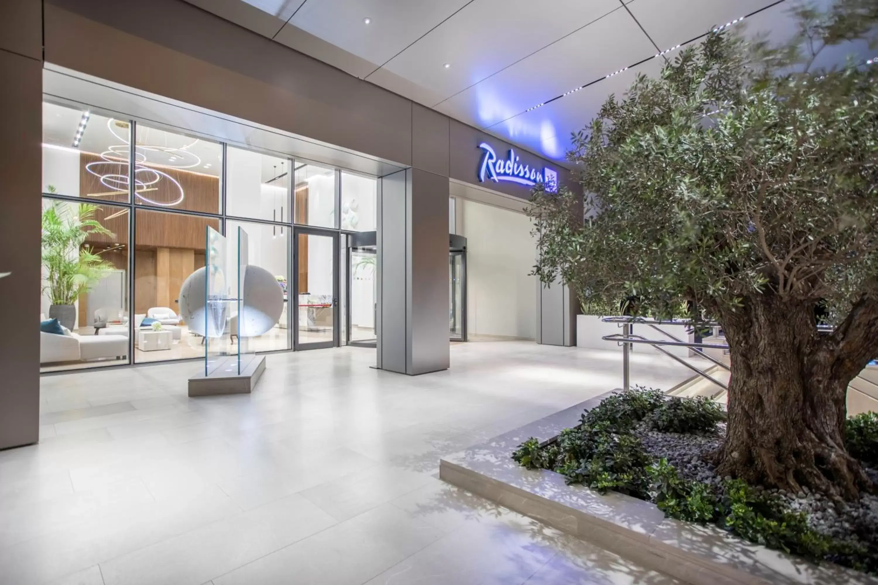 Facade/entrance in Radisson Blu Hotel, Larnaca Facade/entrance in Radisson Blu Hotel, Larnaca