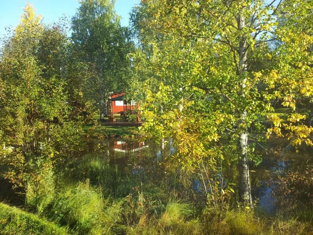 BBQ facilities, Garden in Motelli Rovaniemi