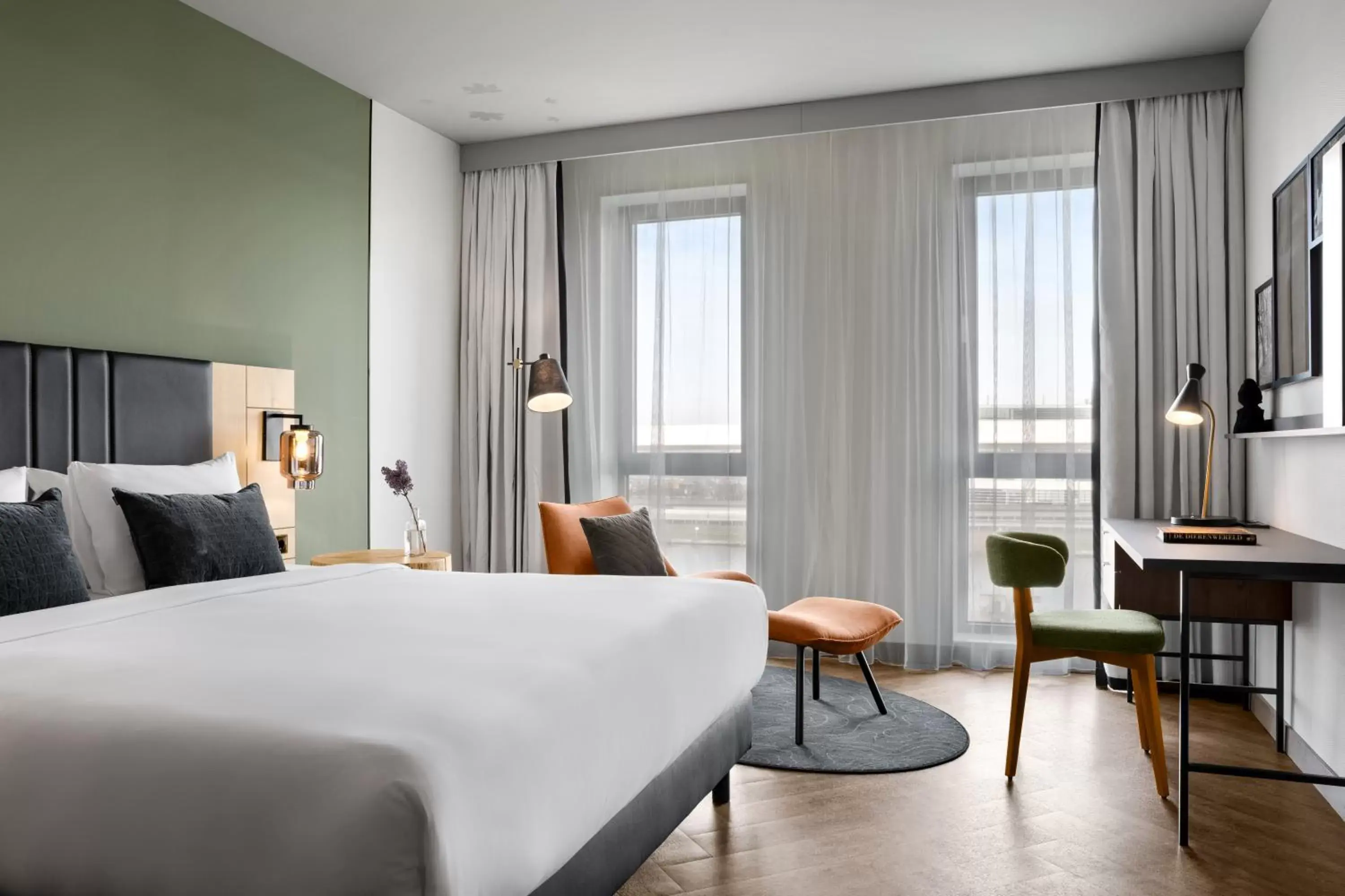 Bedroom in Renaissance Amsterdam Schiphol Airport Hotel