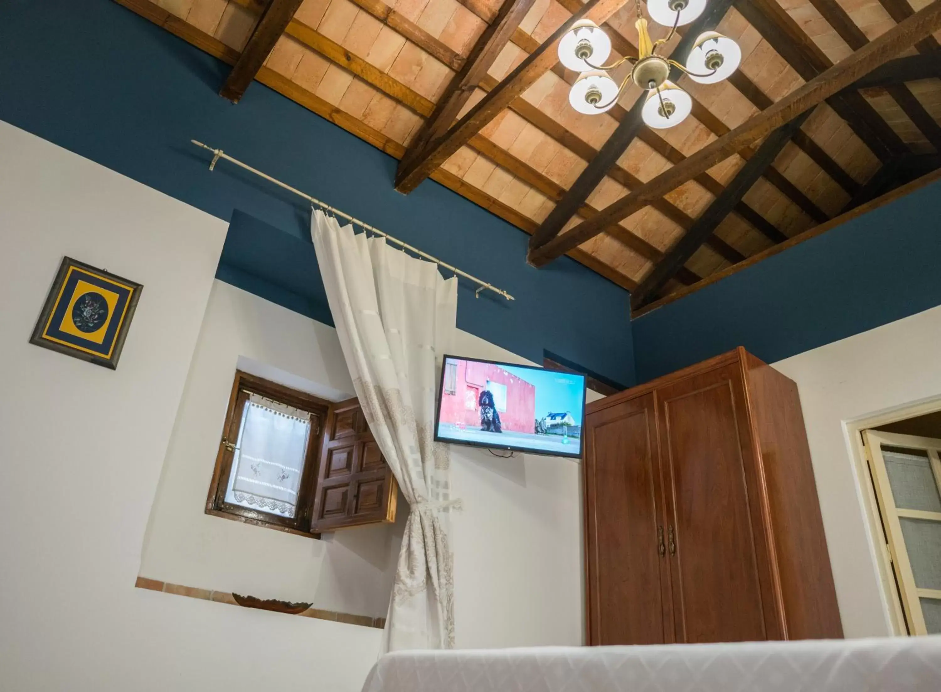 Bedroom, TV/Entertainment Center in LA ALDABA, antigua casa de labor