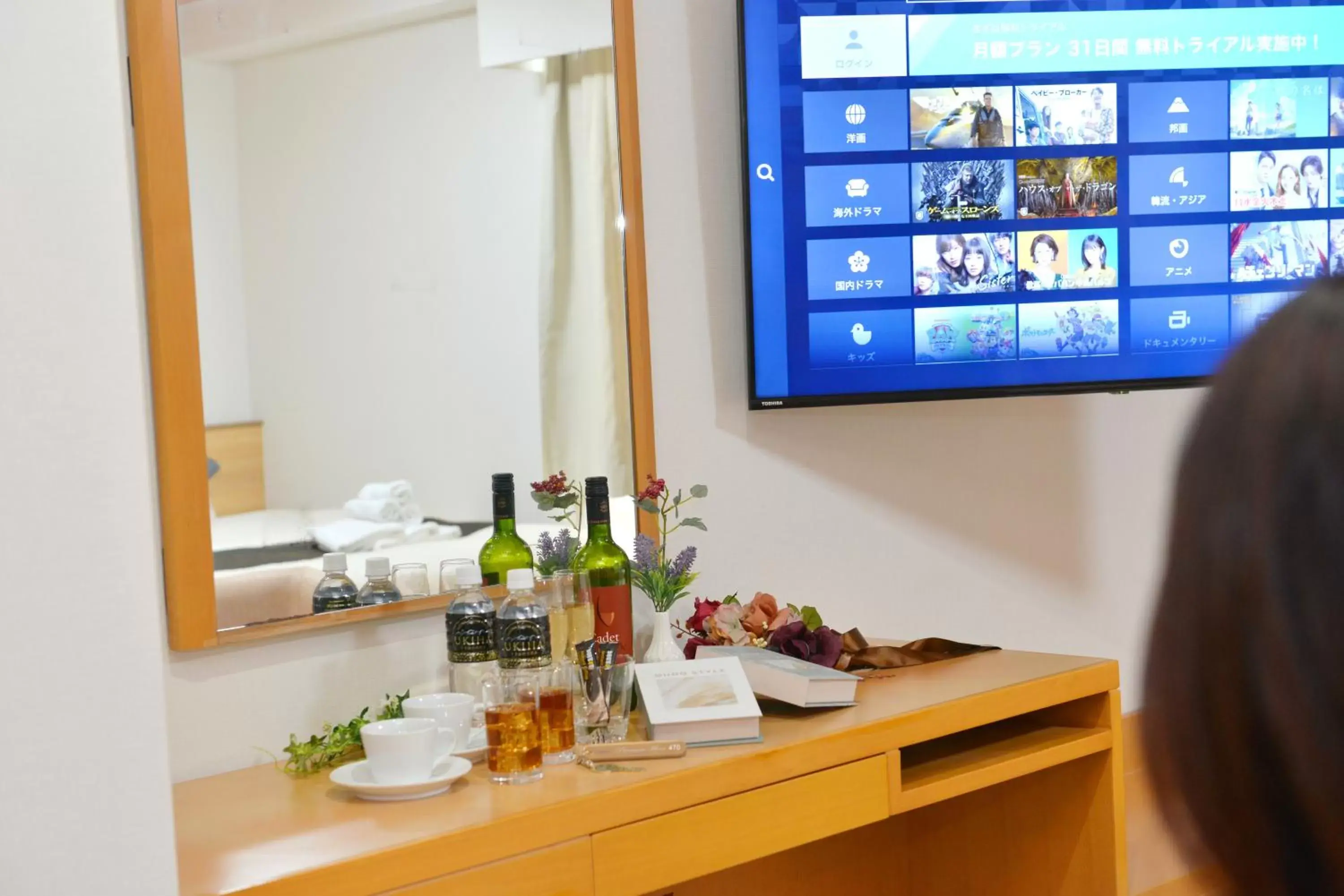 TV and multimedia, TV/Entertainment Center in Hotel New Gaea Omuta Garden