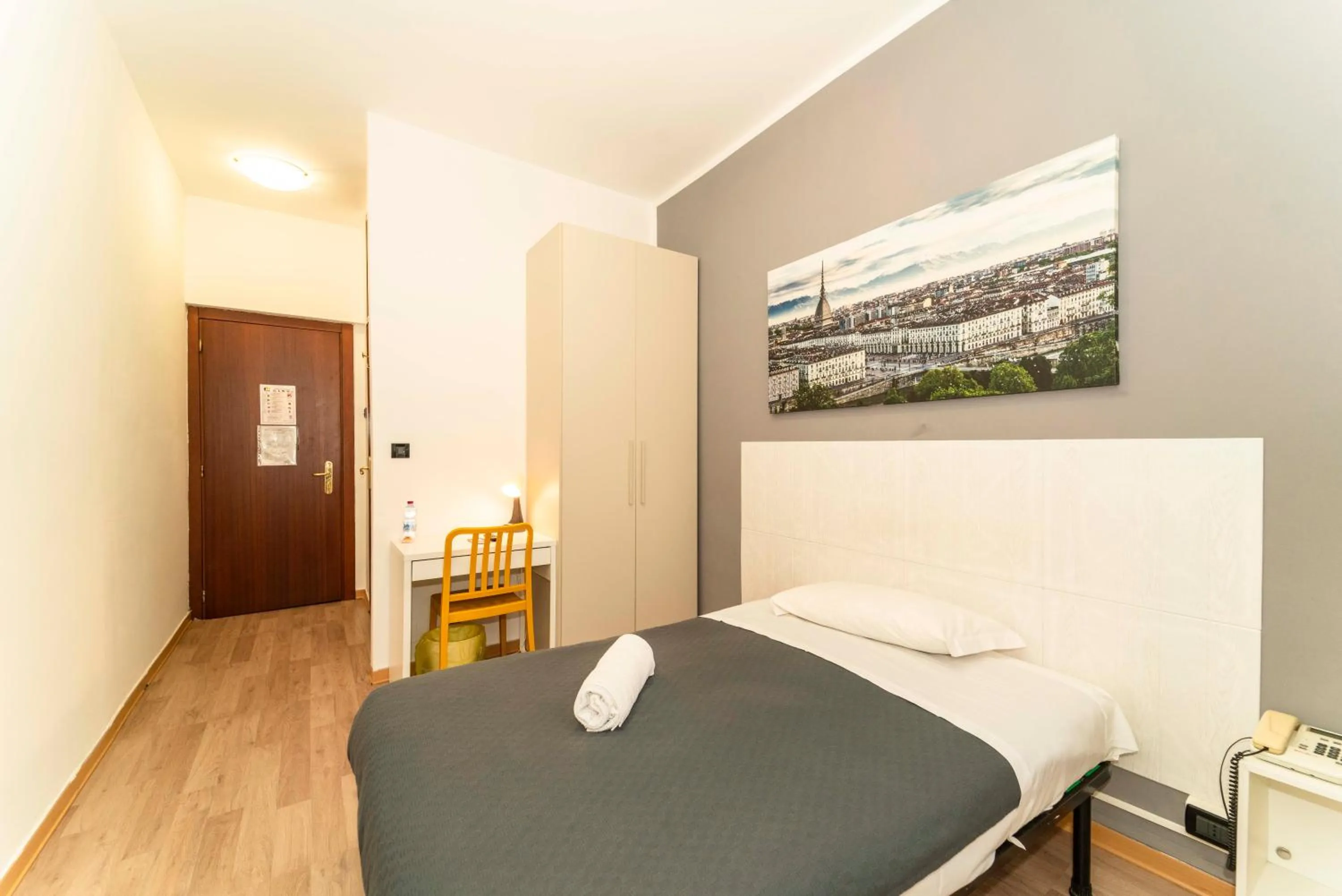 Bed in Hotel Cristallo Torino