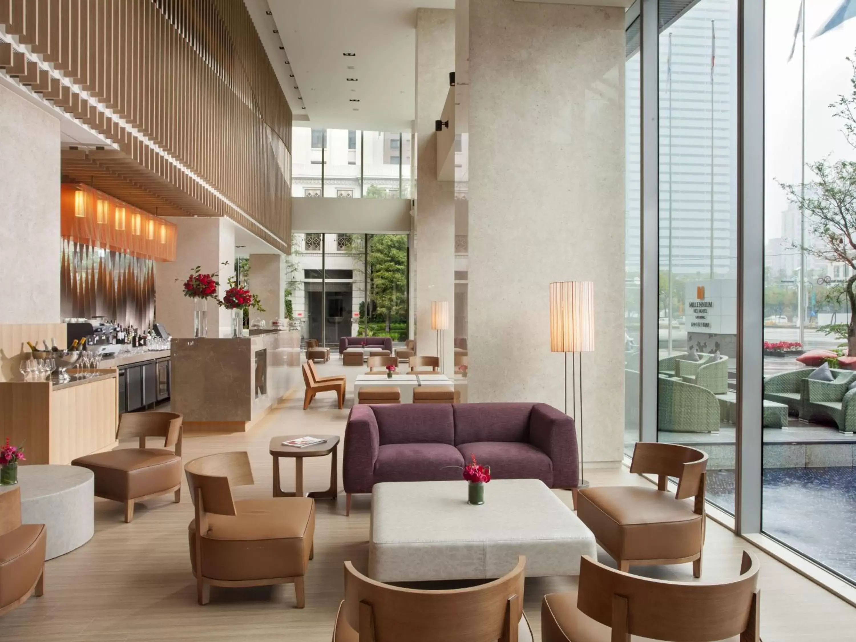 Lobby or reception, Lounge/Bar in Millennium Hotel Taichung