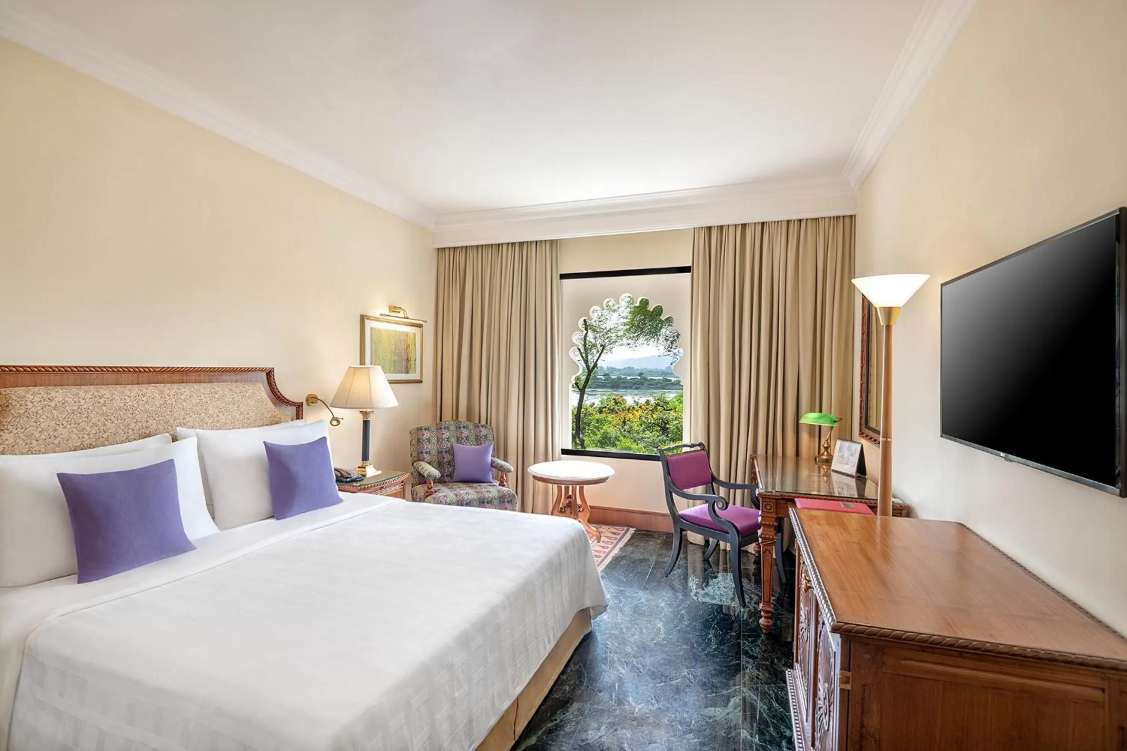 Bed in Trident Udaipur