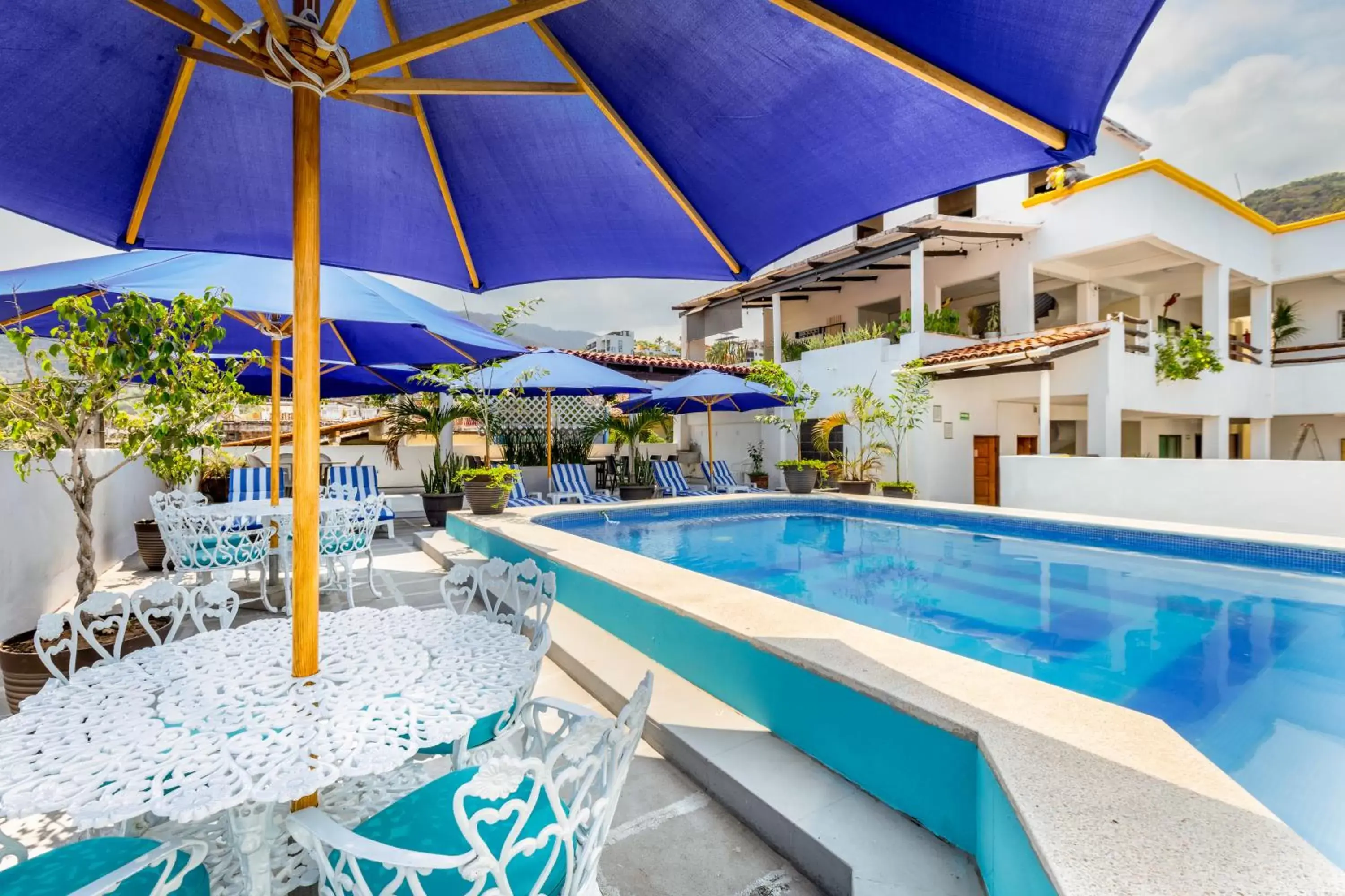 Property building, Swimming Pool in Hotel Pueblito Vallarta