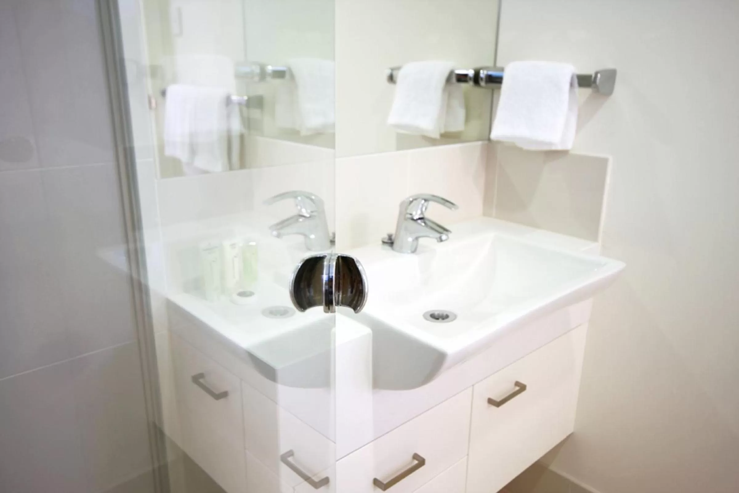 Shower in Domain Serviced Apartments