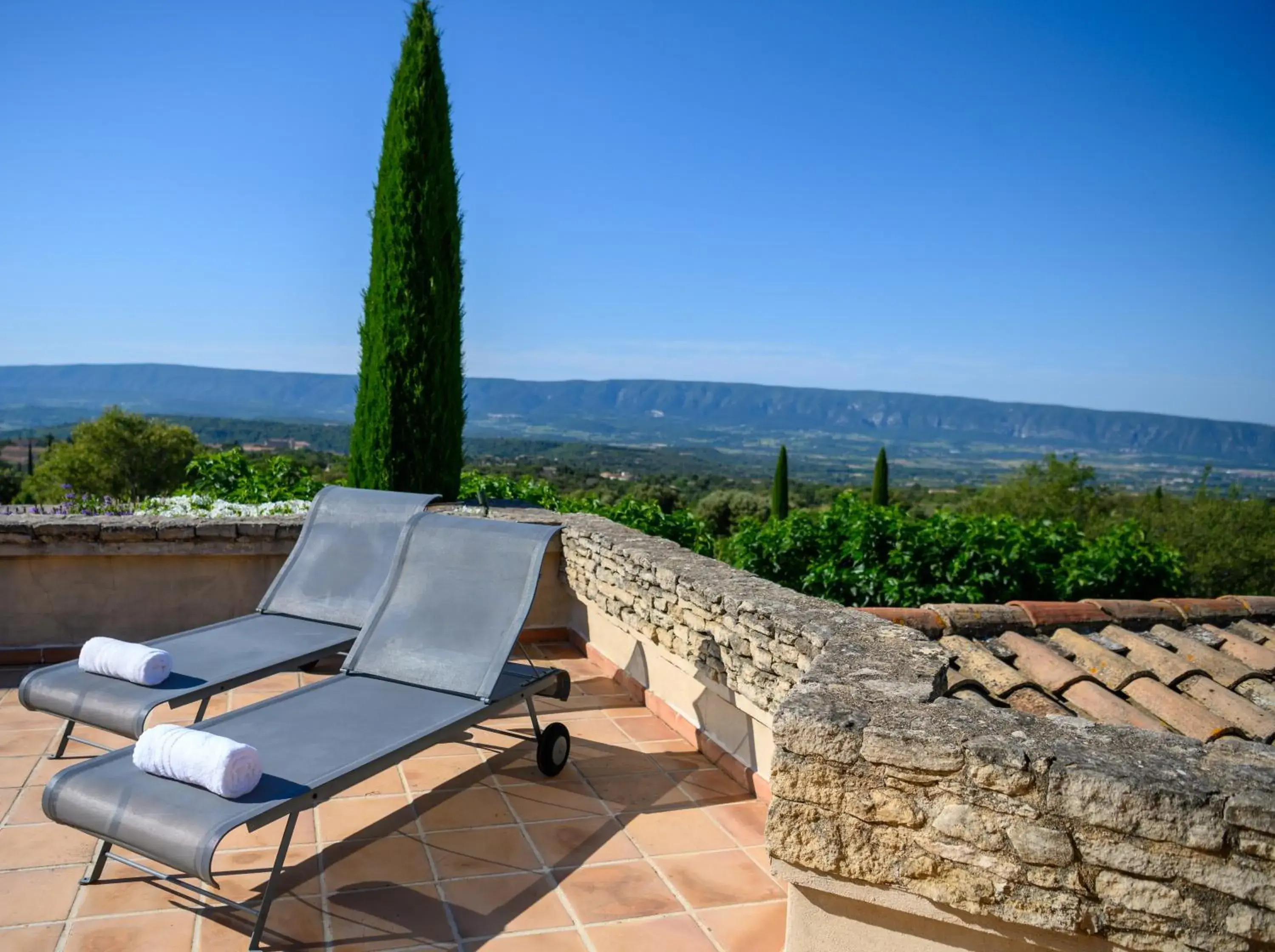 Patio in Hotel Les Bories & Spa