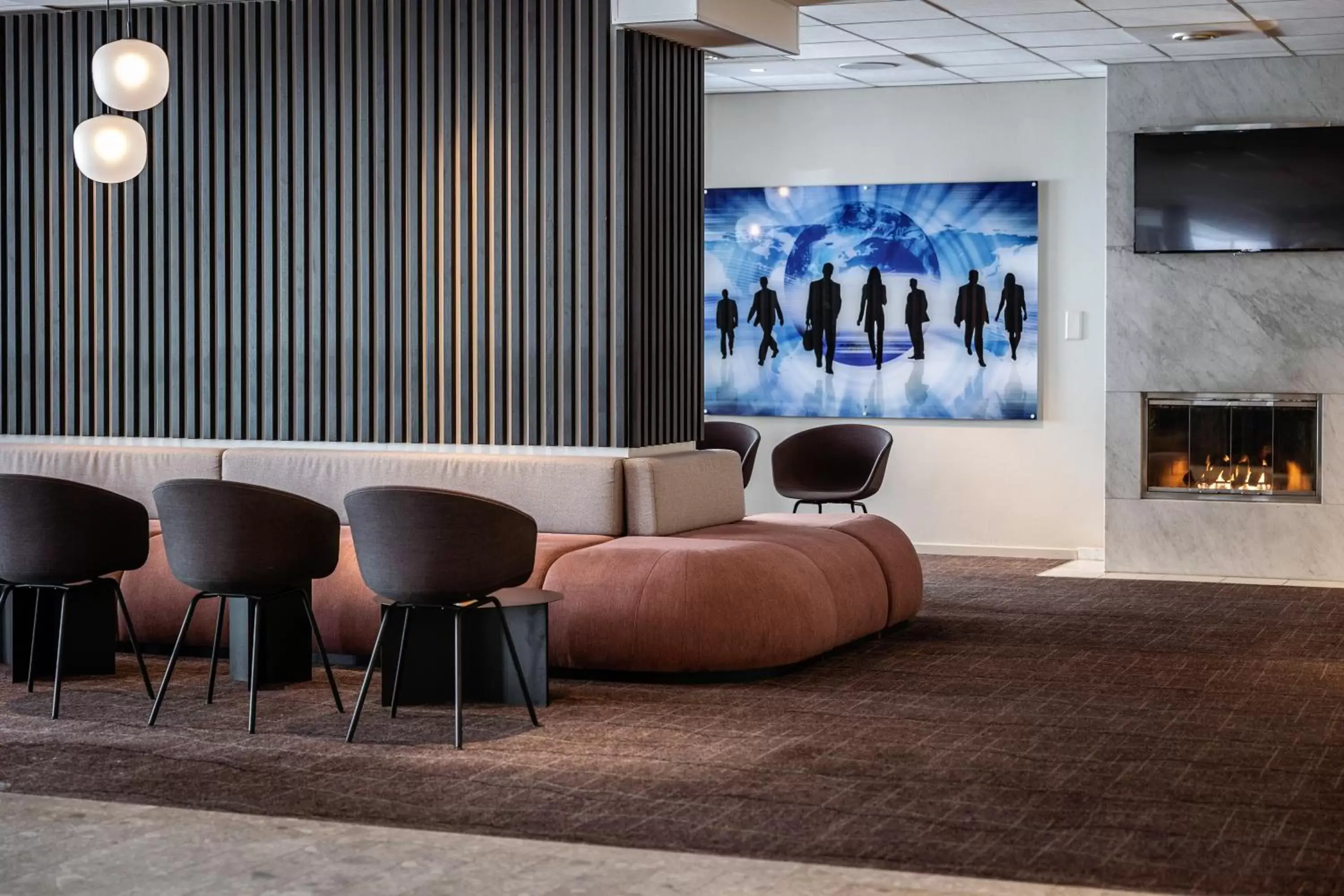 Seating area in Quality Airport Hotel Værnes