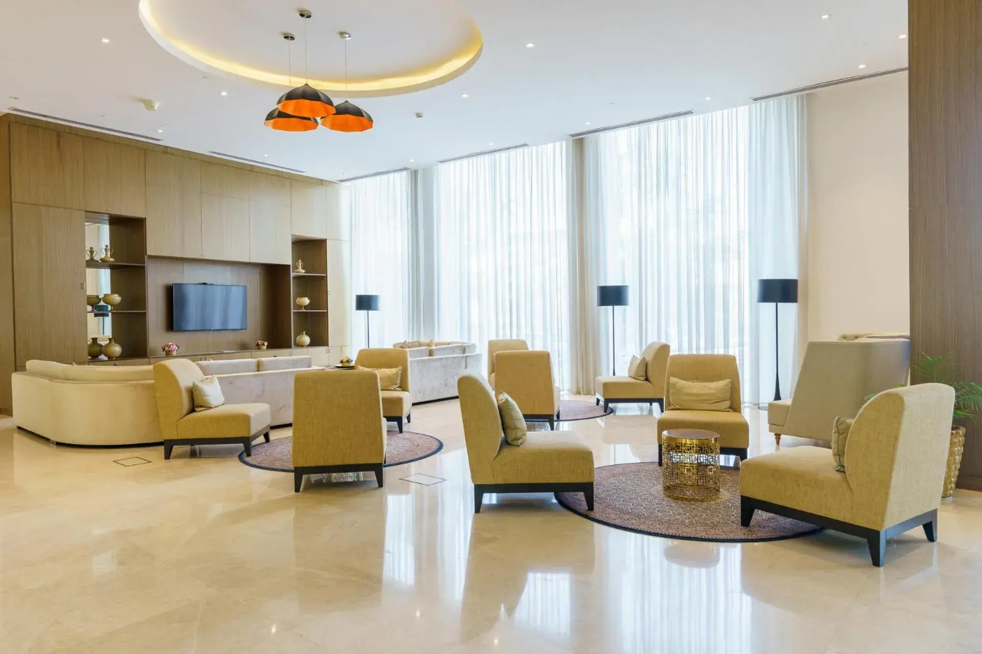 Lobby or reception, Seating Area in Levatio Suites Muscat, a member of Radisson Individuals