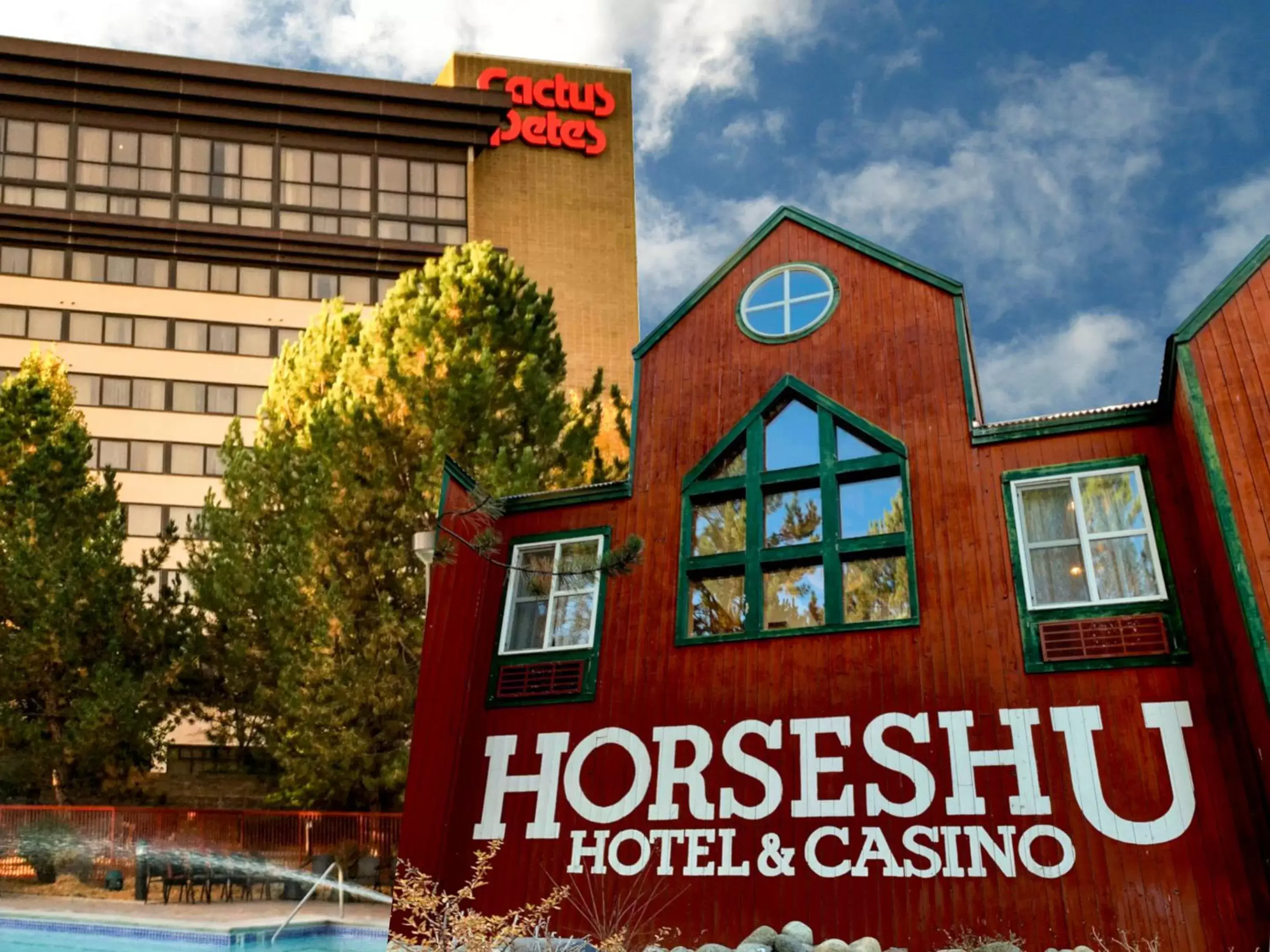 Property building, Property Logo/Sign in Cactus Petes Resort & Horseshu Hotel