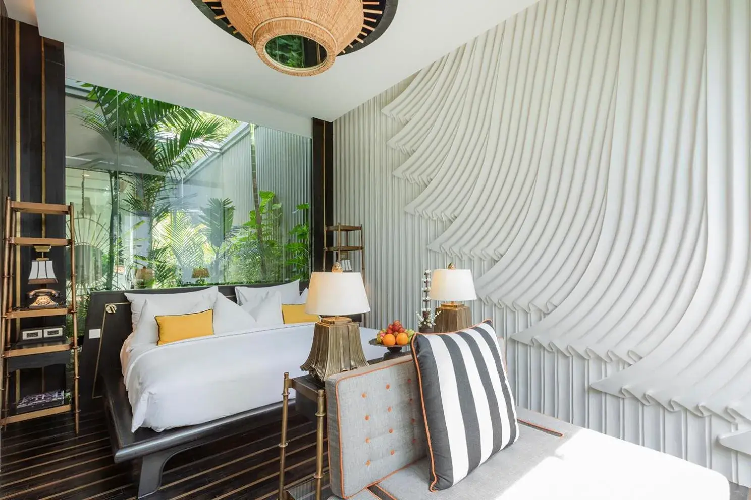 Bed, Seating Area in Bensley Collection Pool Villas - Shinta Mani Angkor