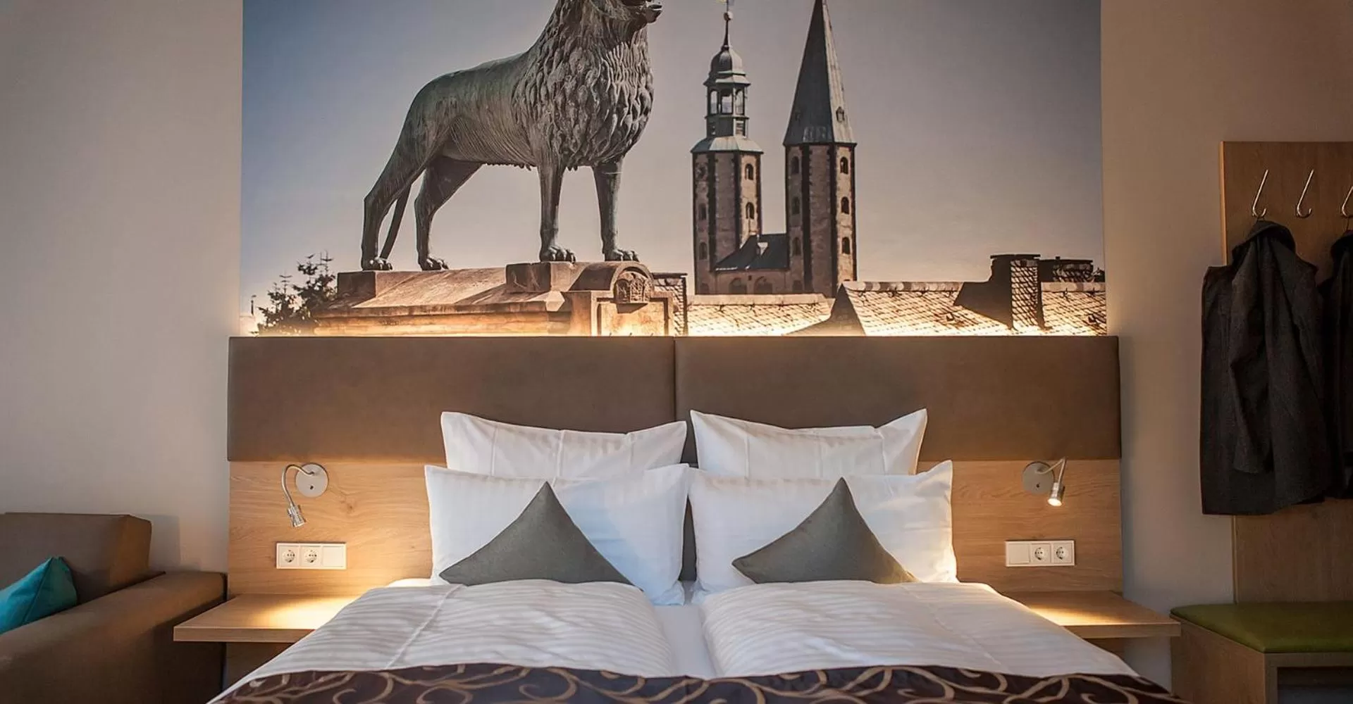 Photo of the whole room, Bed in AKZENT Hotel Villa Saxer