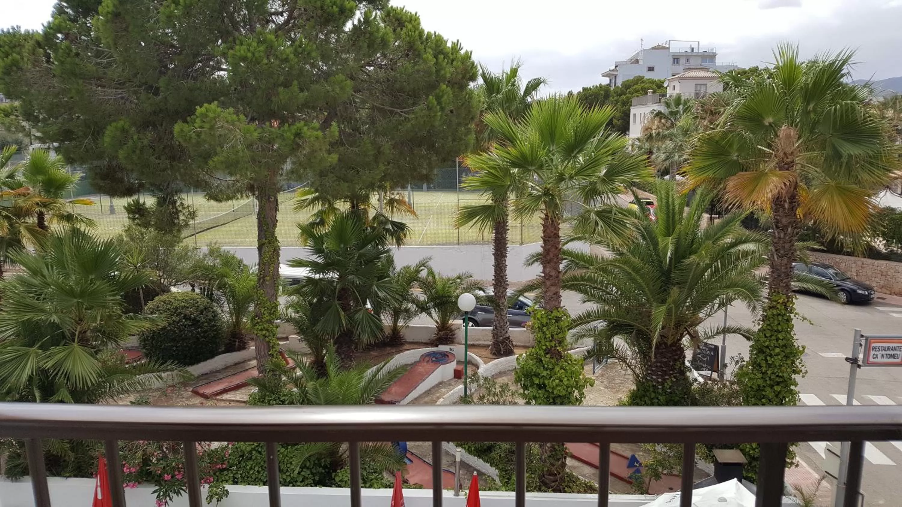 Balcony/Terrace, Pool View in Bella Maria Apartments