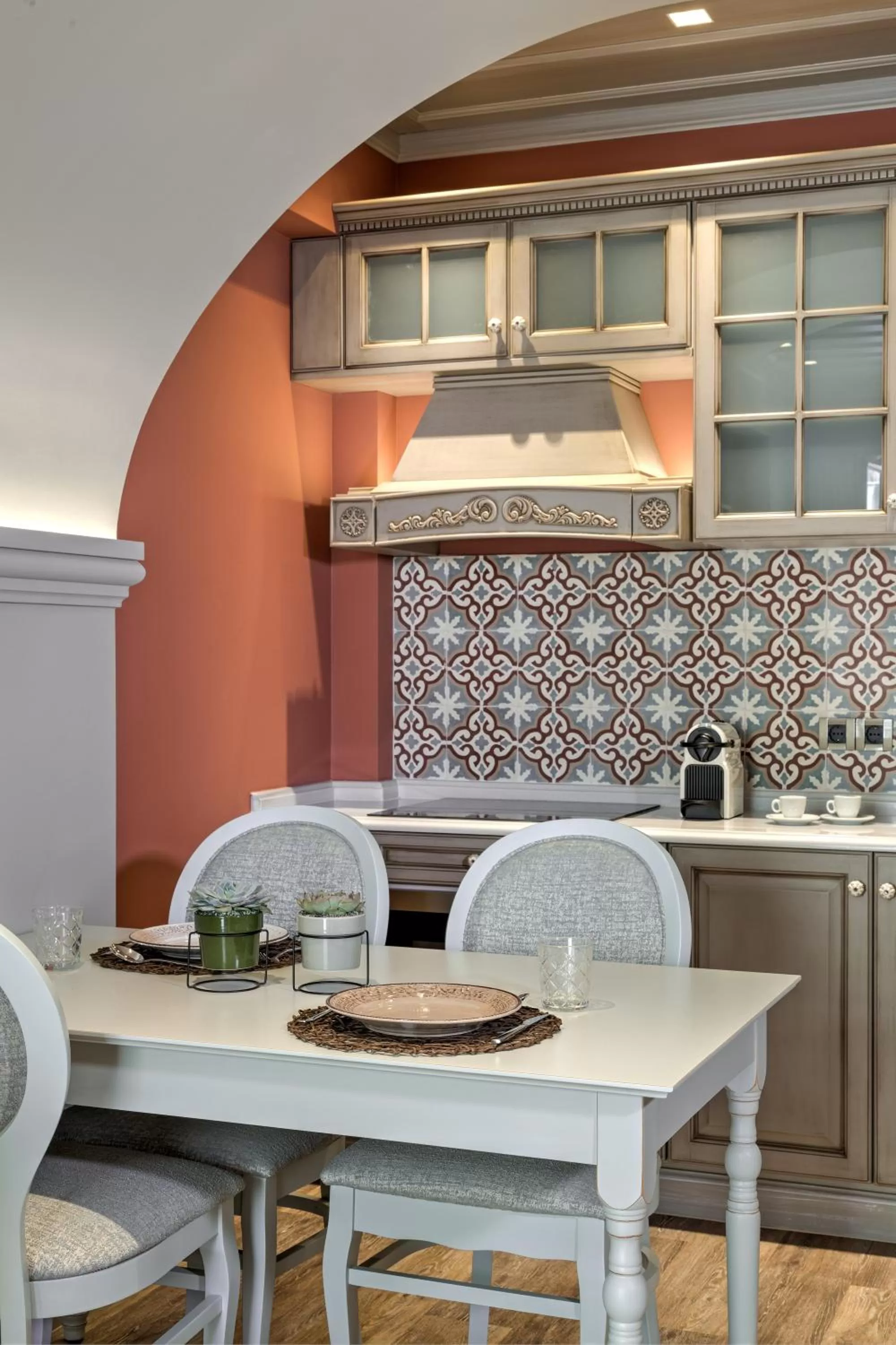 Kitchen or kitchenette in Estia Boutique Apartments