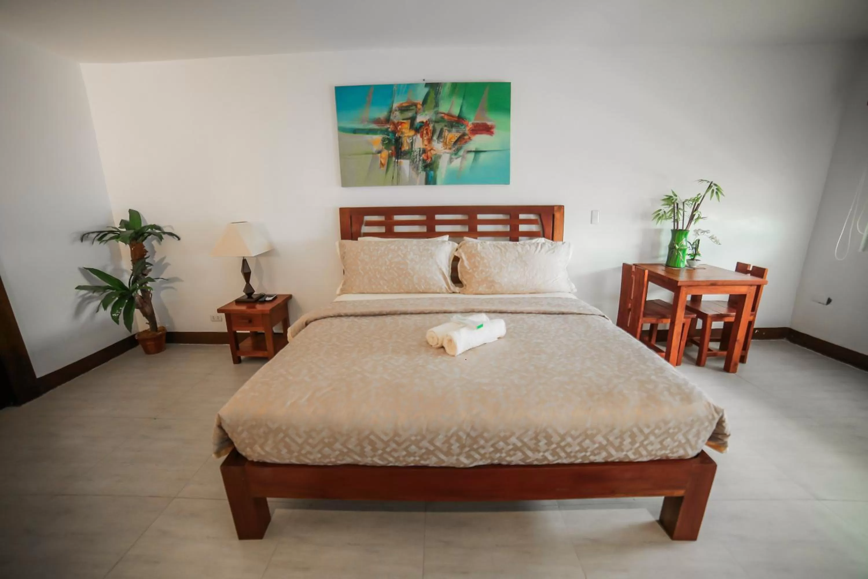 Bed in Bataan White Corals Beach Resort