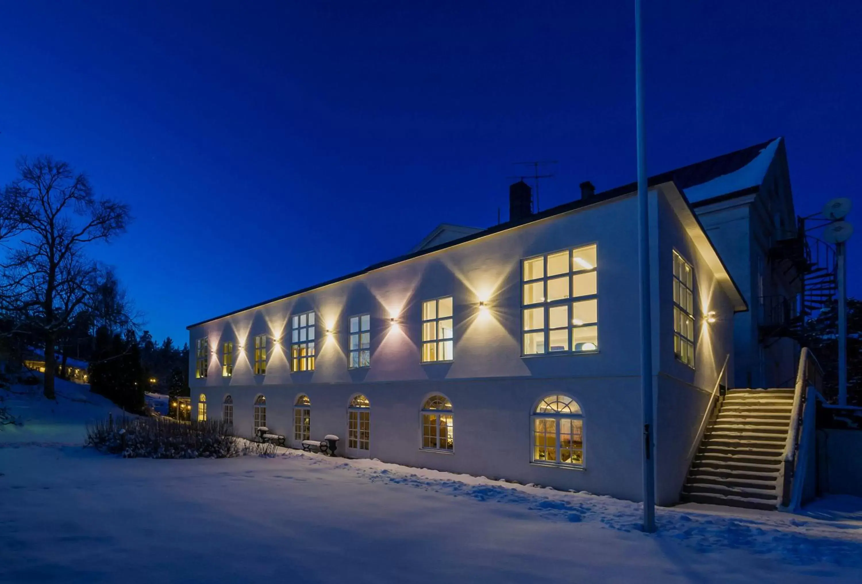 Property building, Winter in Blommenhof Hotel