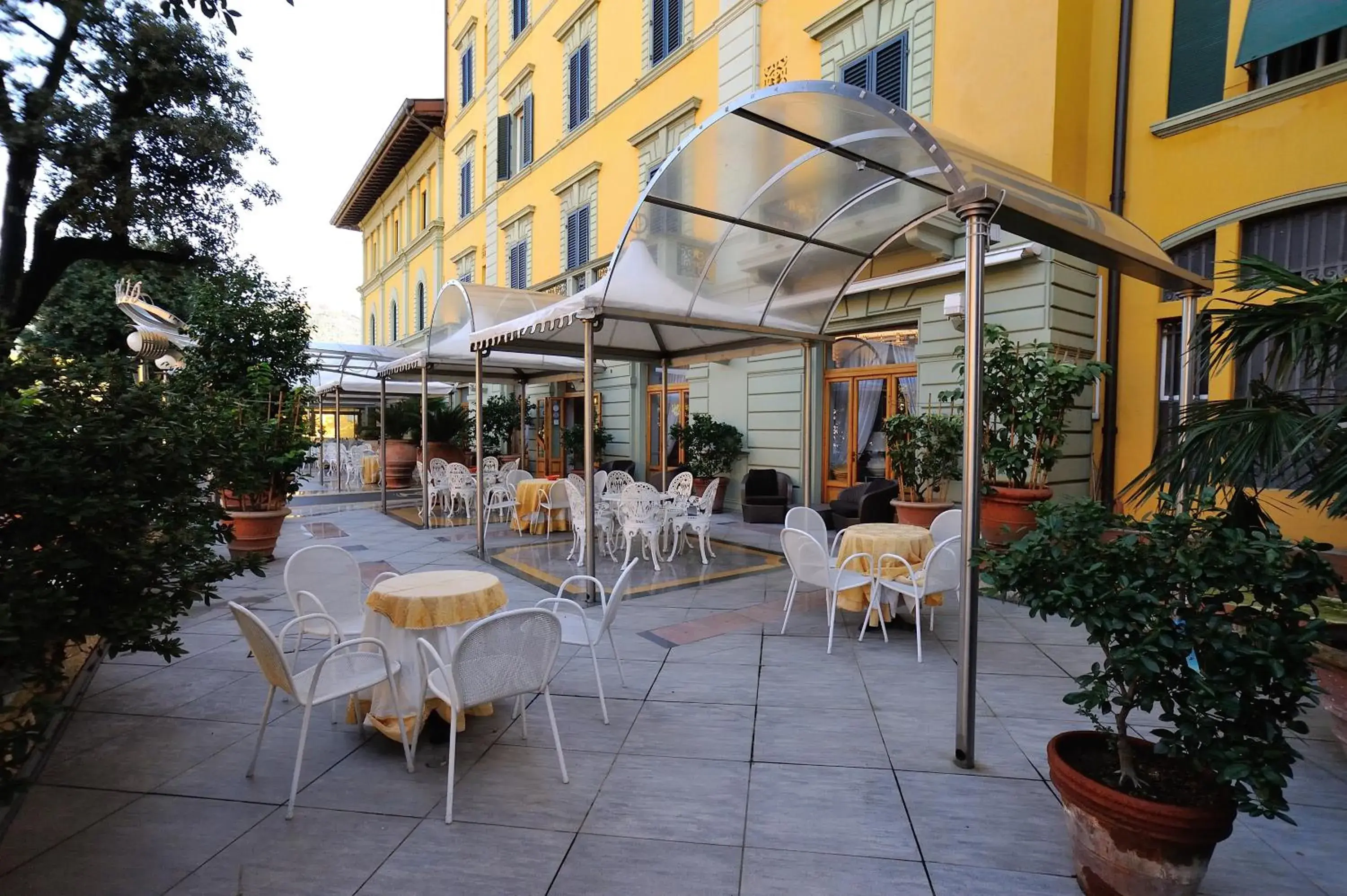Balcony/Terrace, Restaurant/Places to Eat in Grand Hotel Tettuccio