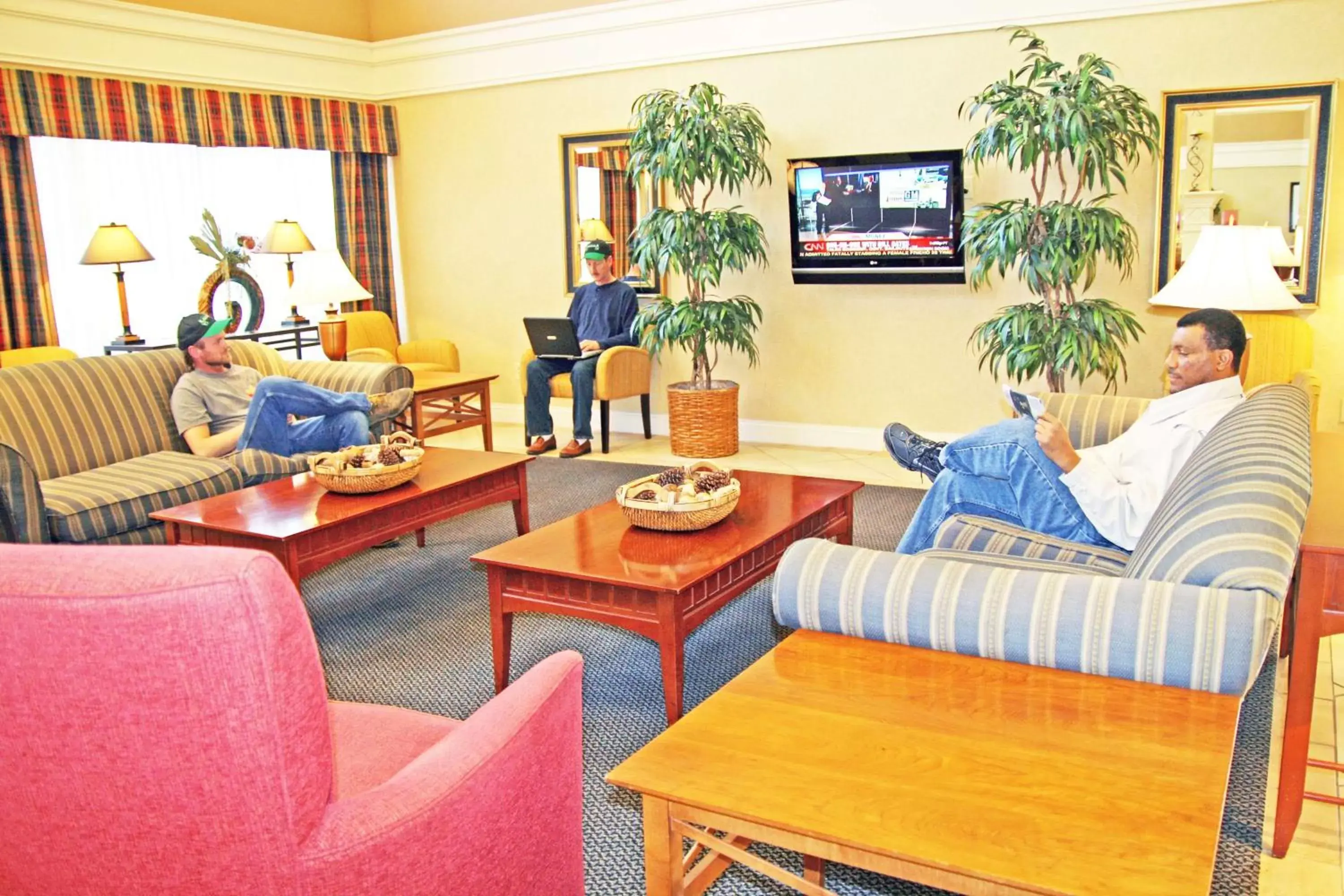 Lobby or reception, Seating Area in Hampton Inn & Suites-Atlanta Airport North-I-85