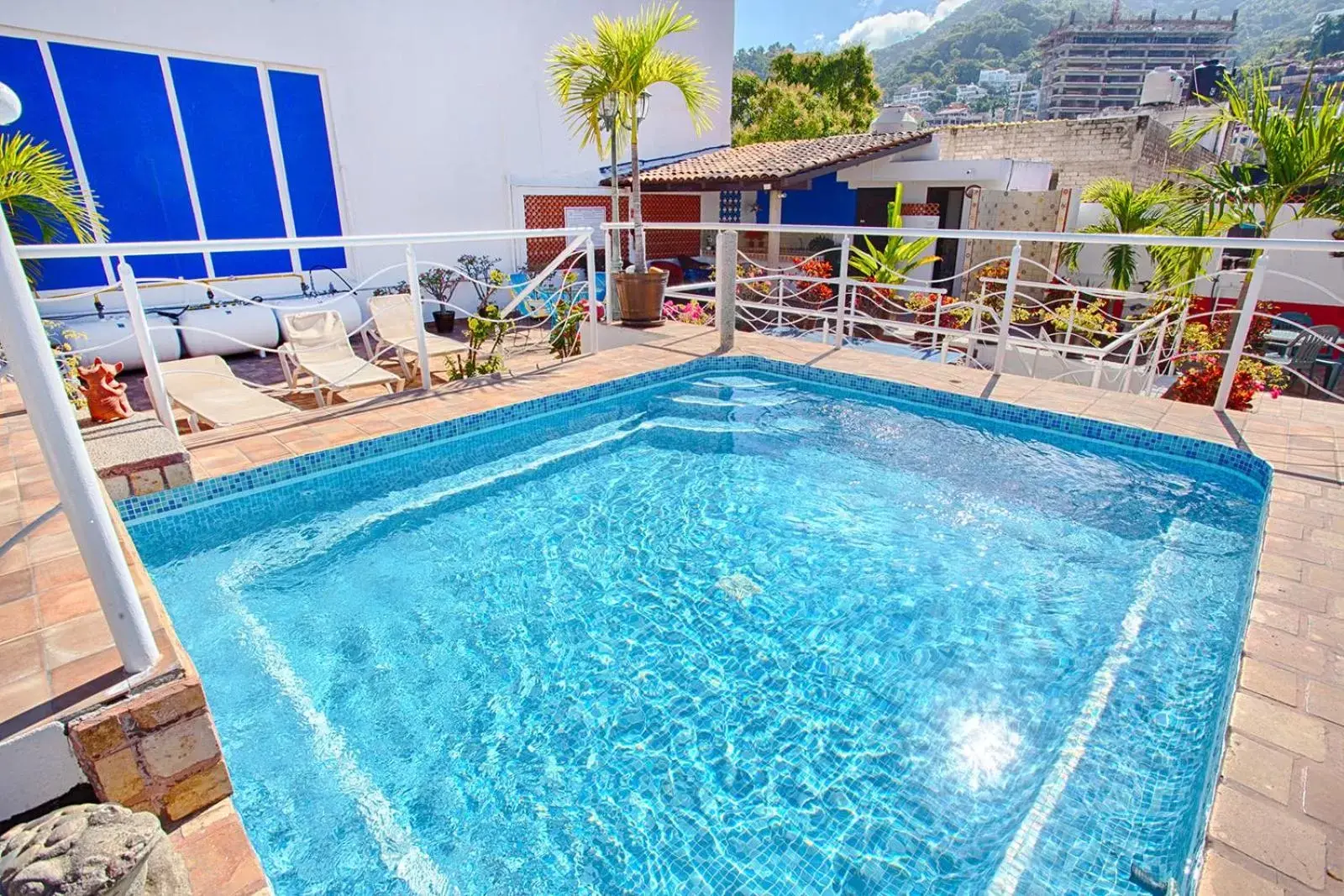 Swimming Pool in La Iguana Vallarta LGBT - Romantic Zone - Party Clubbing Street