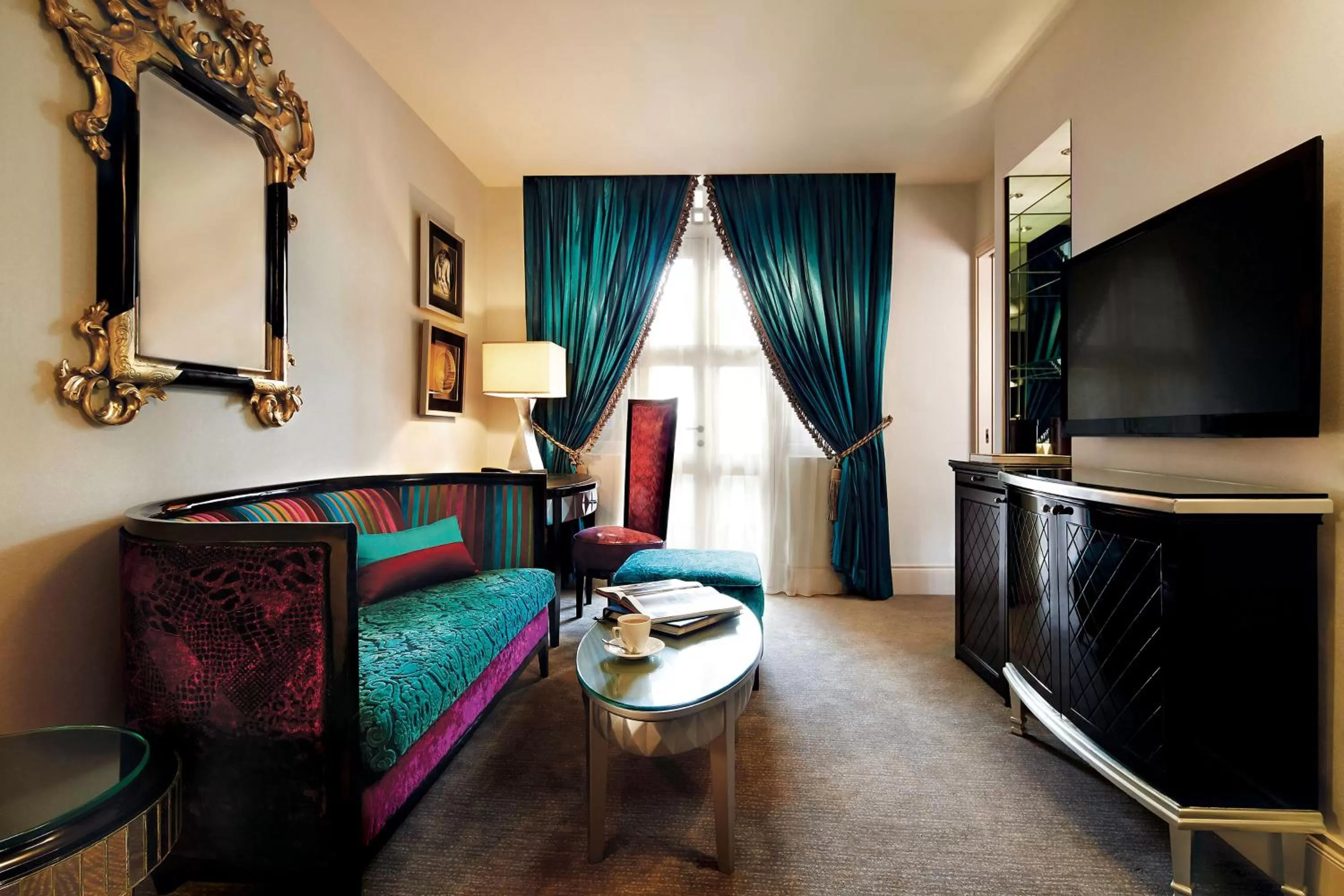 Seating area in The Scarlet Singapore