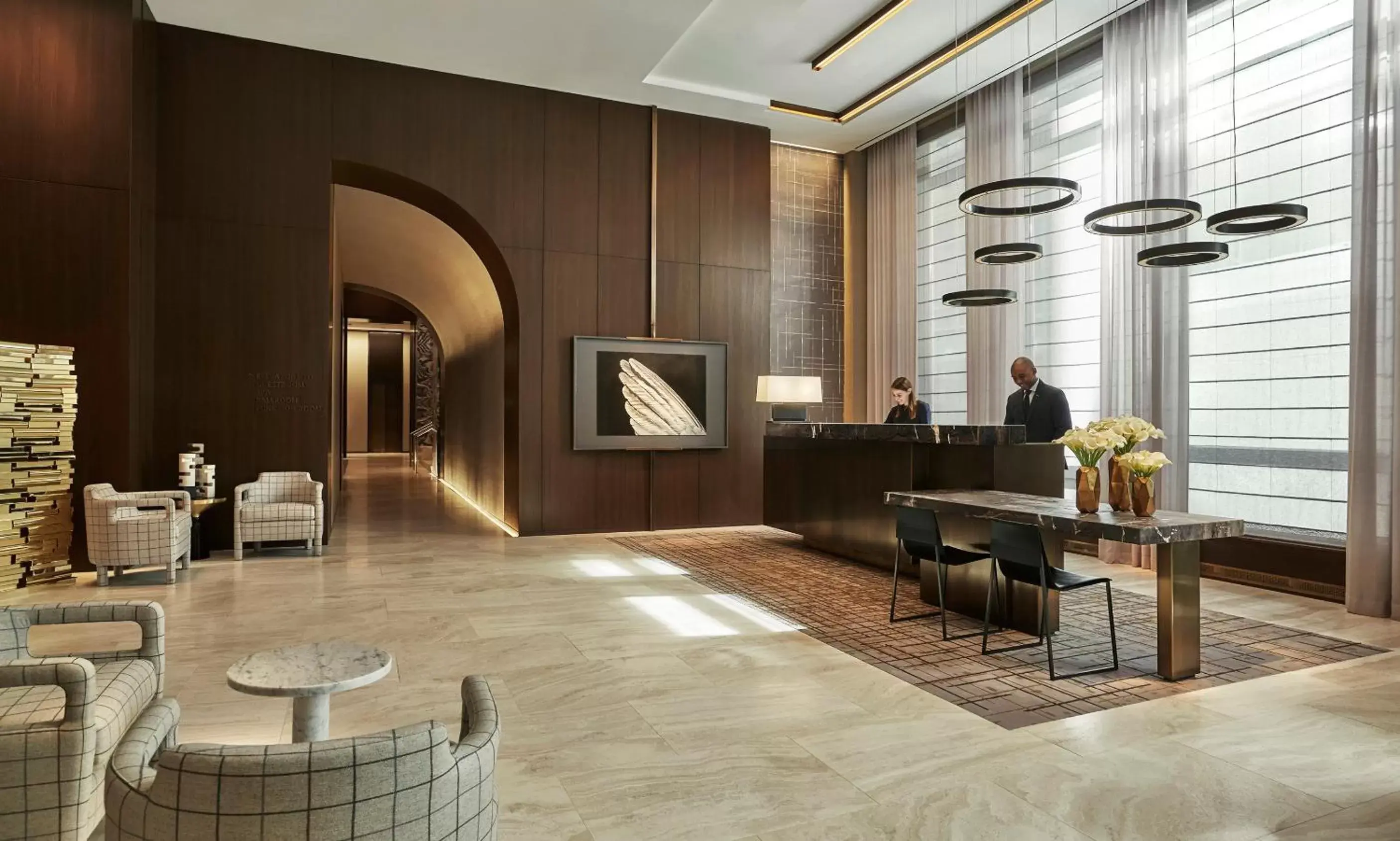 Lobby or reception in Four Seasons Hotel New York Downtown