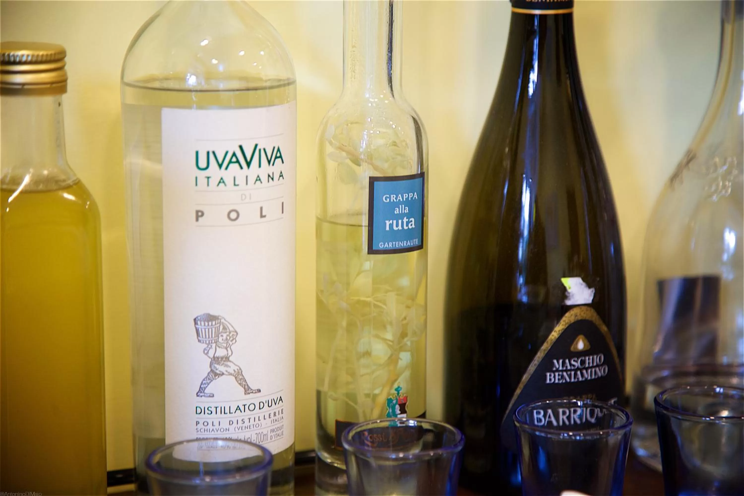 Alcoholic drinks in Il Giardino Segreto