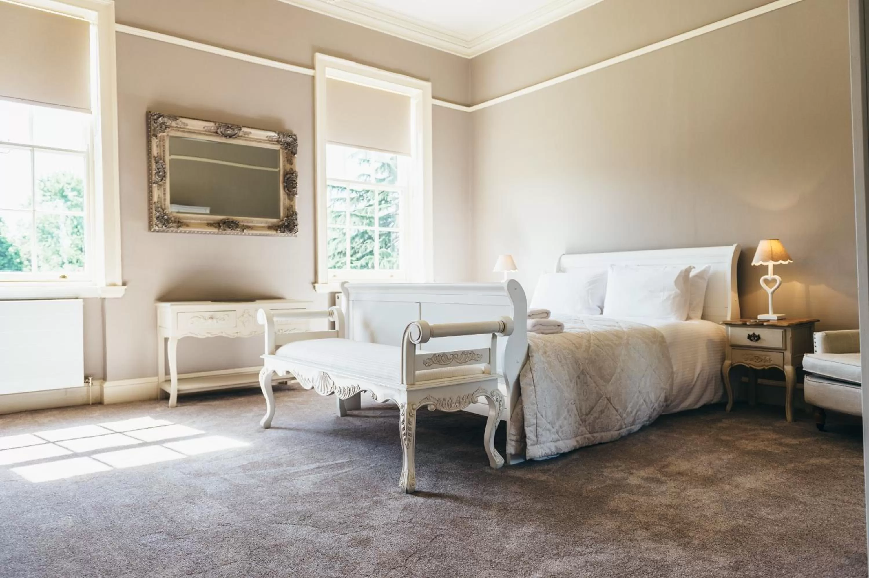 Bedroom, Bed in Birchover Bridgford Hall