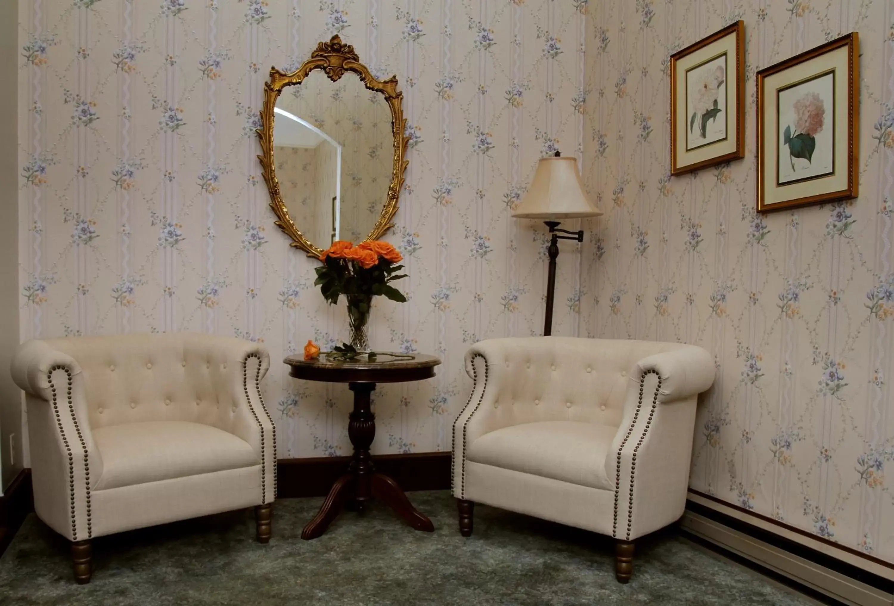 Decorative detail, Seating Area in Victorian Inn