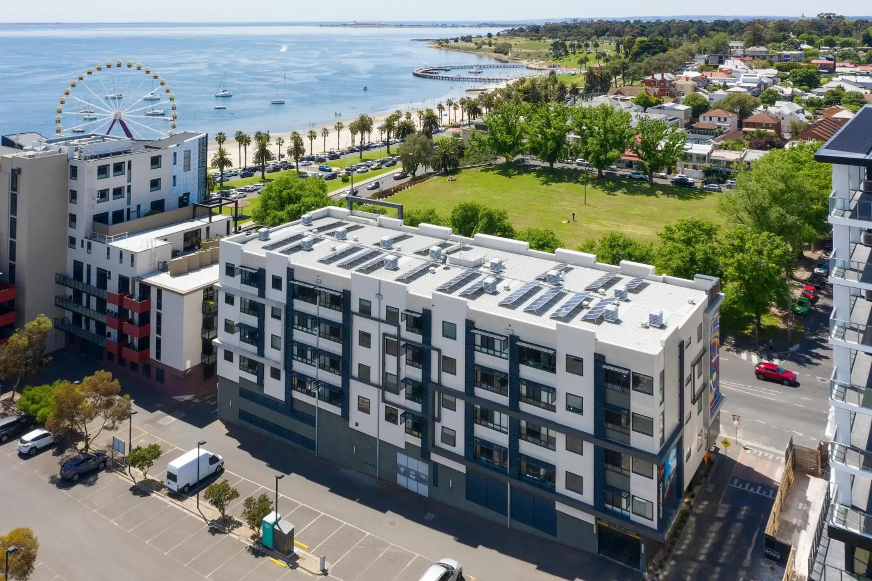 Property building, Bird's-eye View in Vue Apartments Geelong