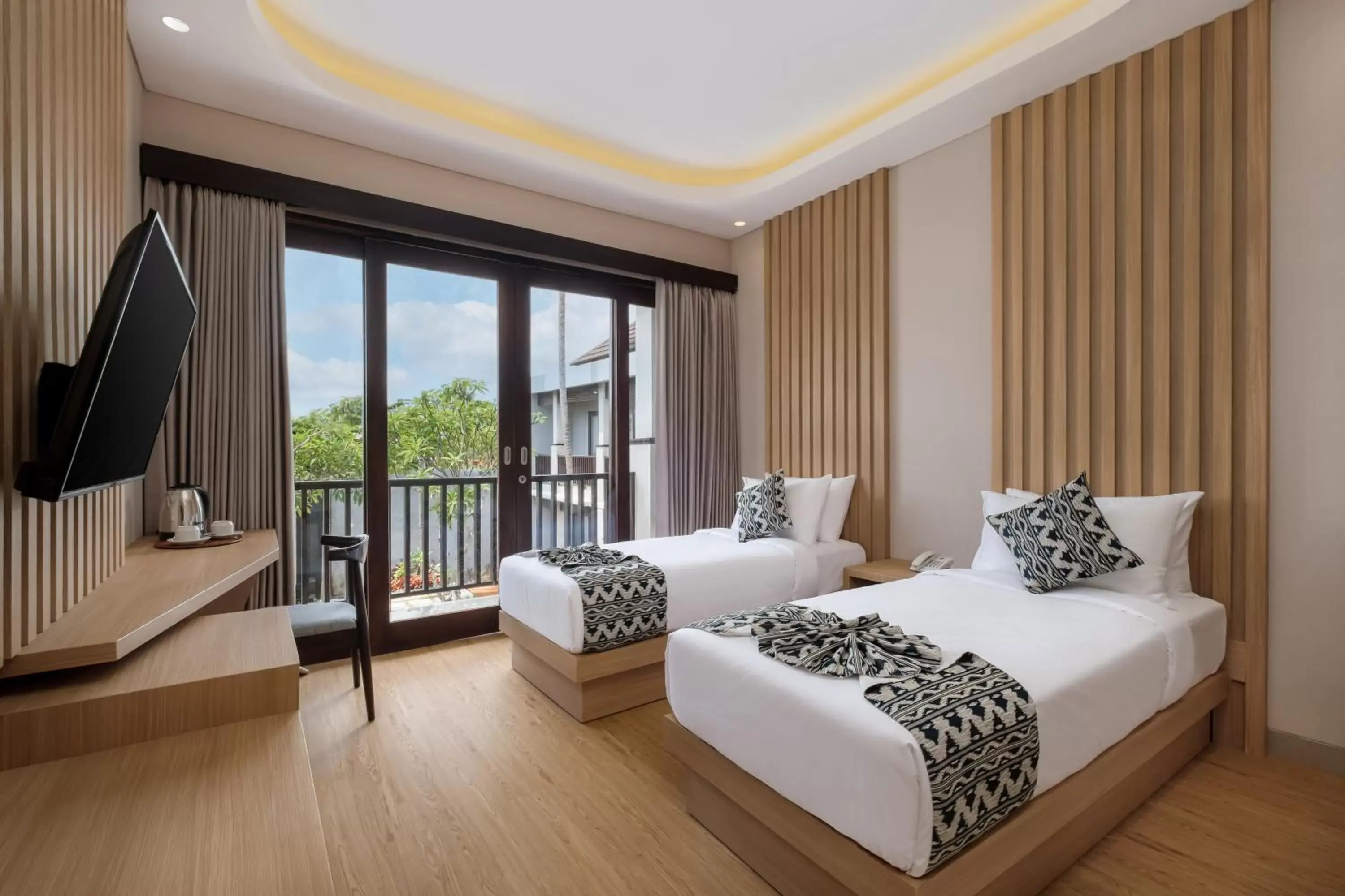 Bed in ABISHA Hotel Sanur