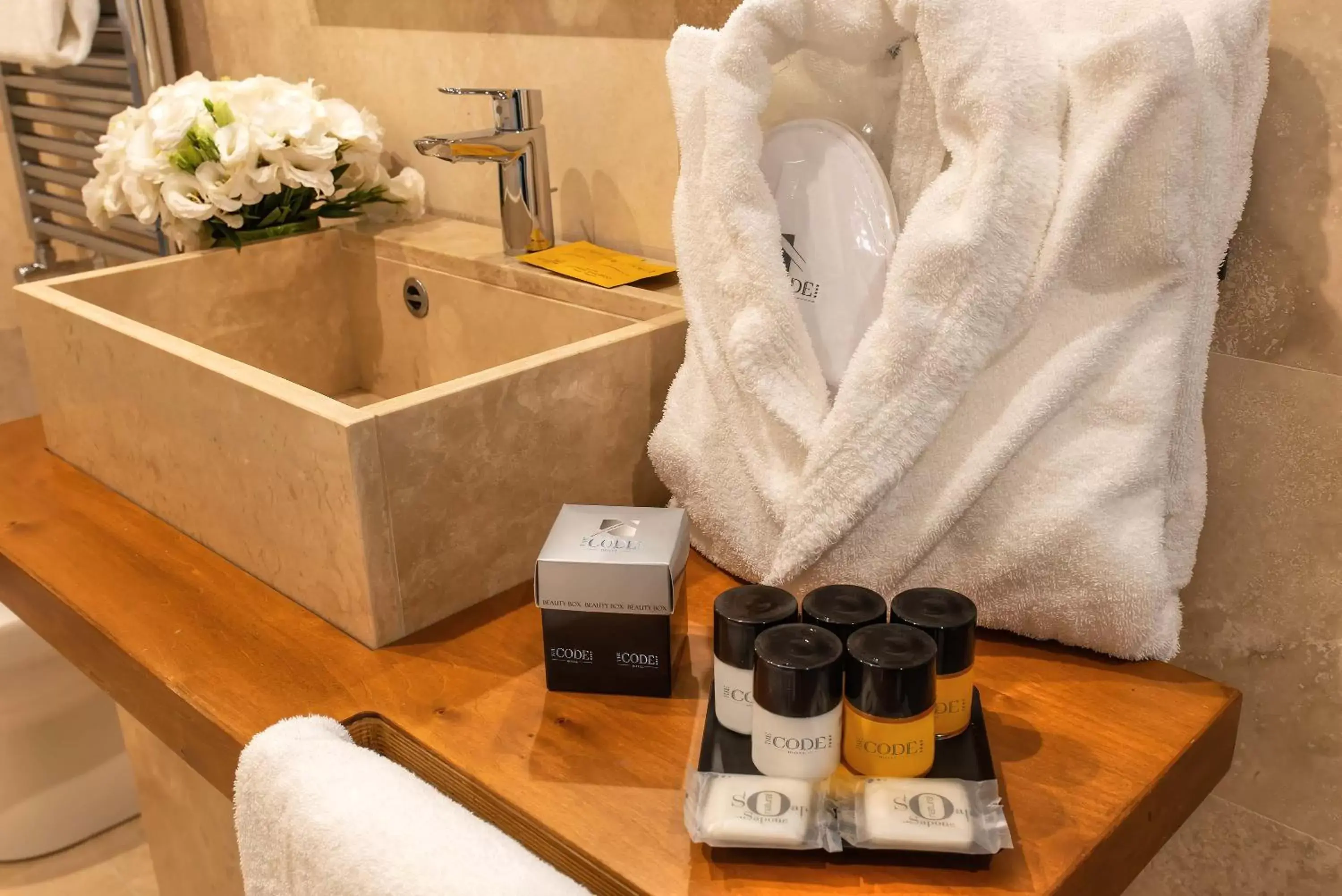 Bathroom in The Code Hotel Bathroom in The Code Hotel