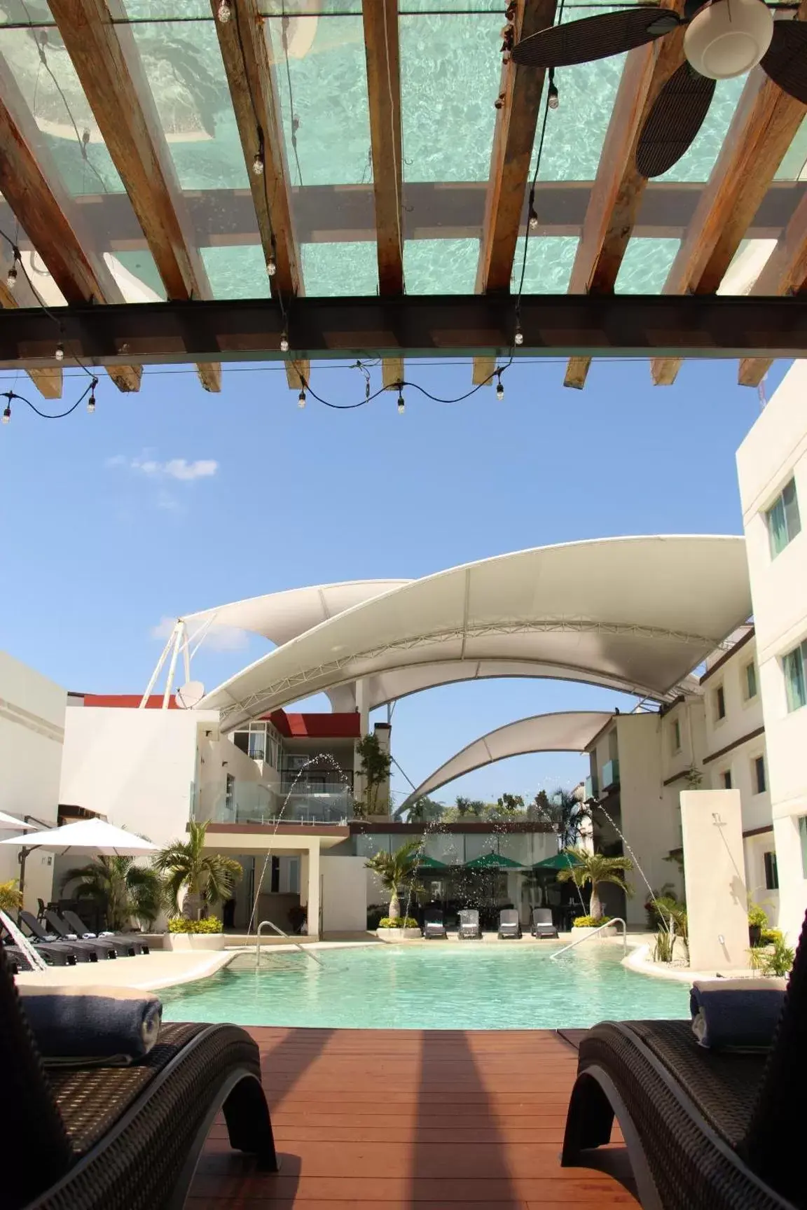Swimming pool in Hotel Tulija Palenque